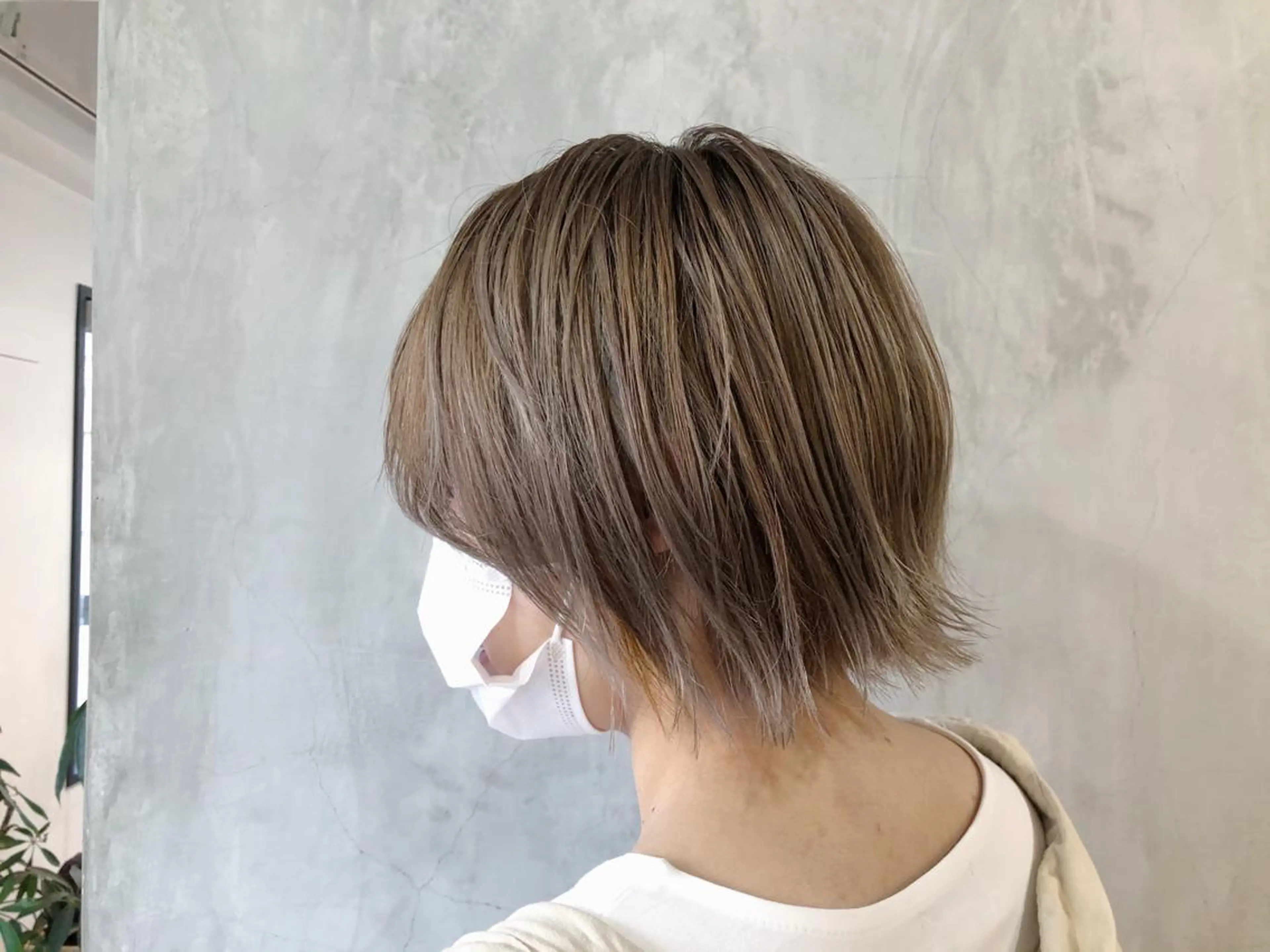 ショート カラー ブリーチ/美髪矯正 垢抜けヘア/そらのヘアスタイル