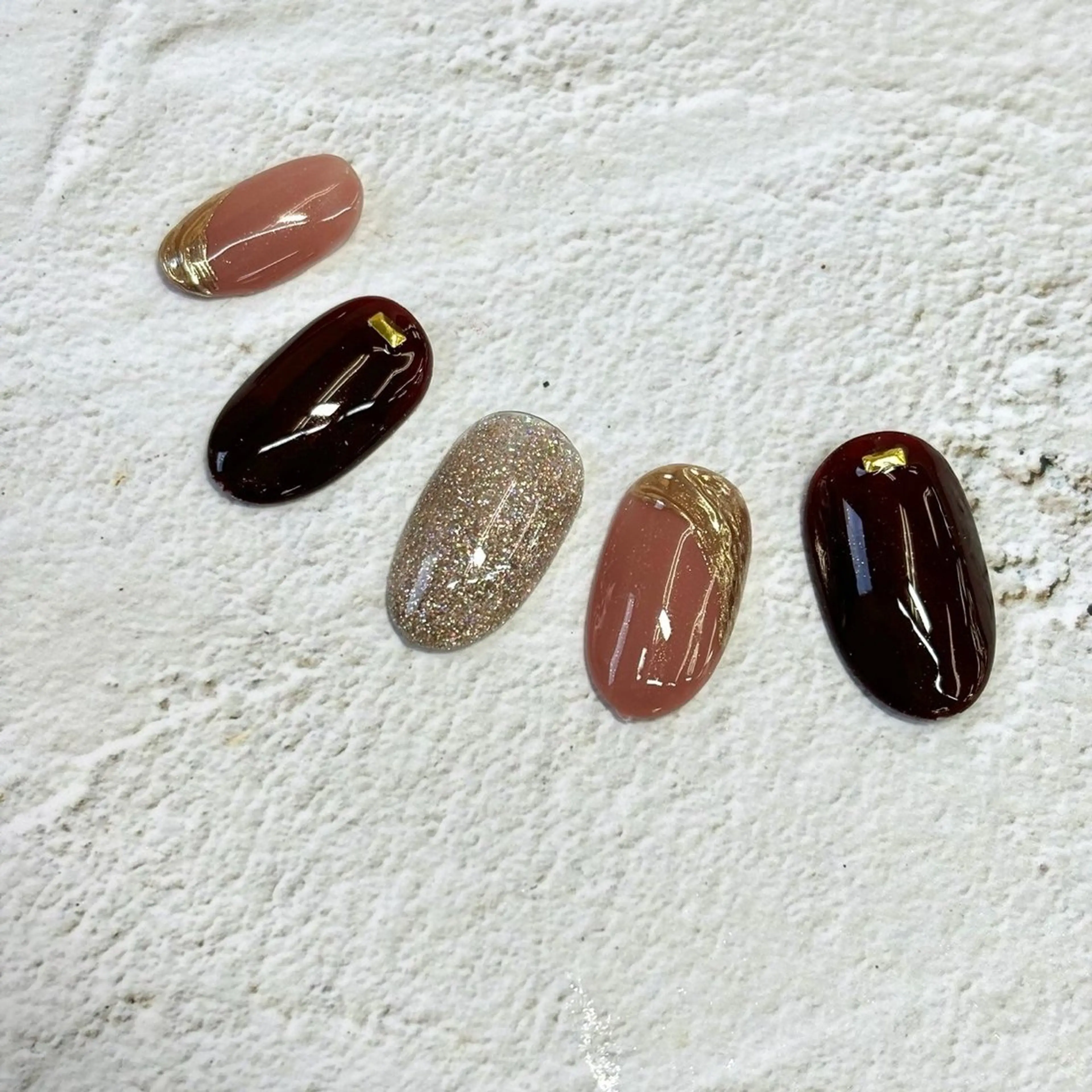 ネイル ⭐︎休業中の練習⭐︎ JNA認定講師髙橋のネイルデザイン