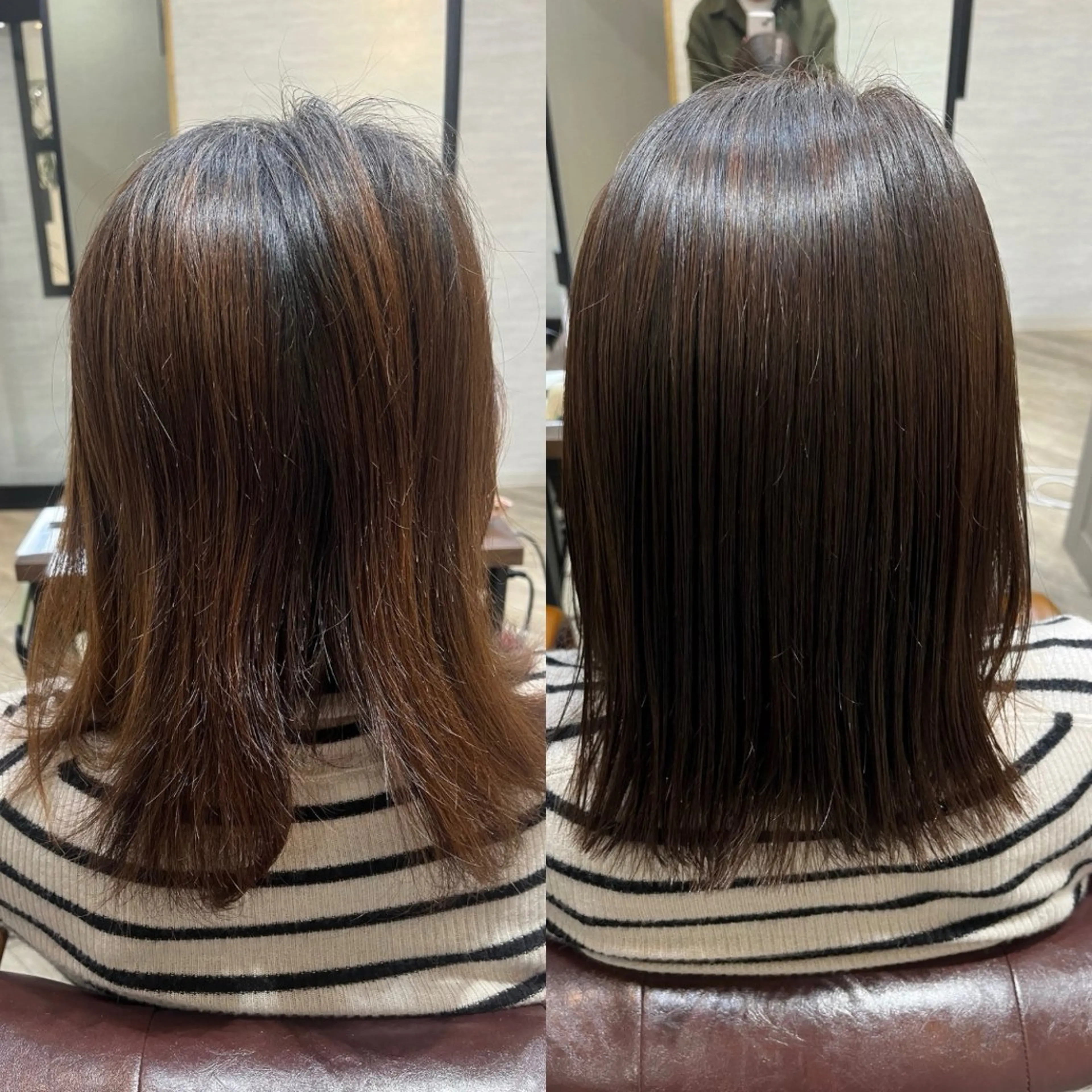 ミディアム ヘアカラー 縮毛矯正 ✨髪質改善✨ 縮毛矯正/佐藤恵太のヘアスタイル