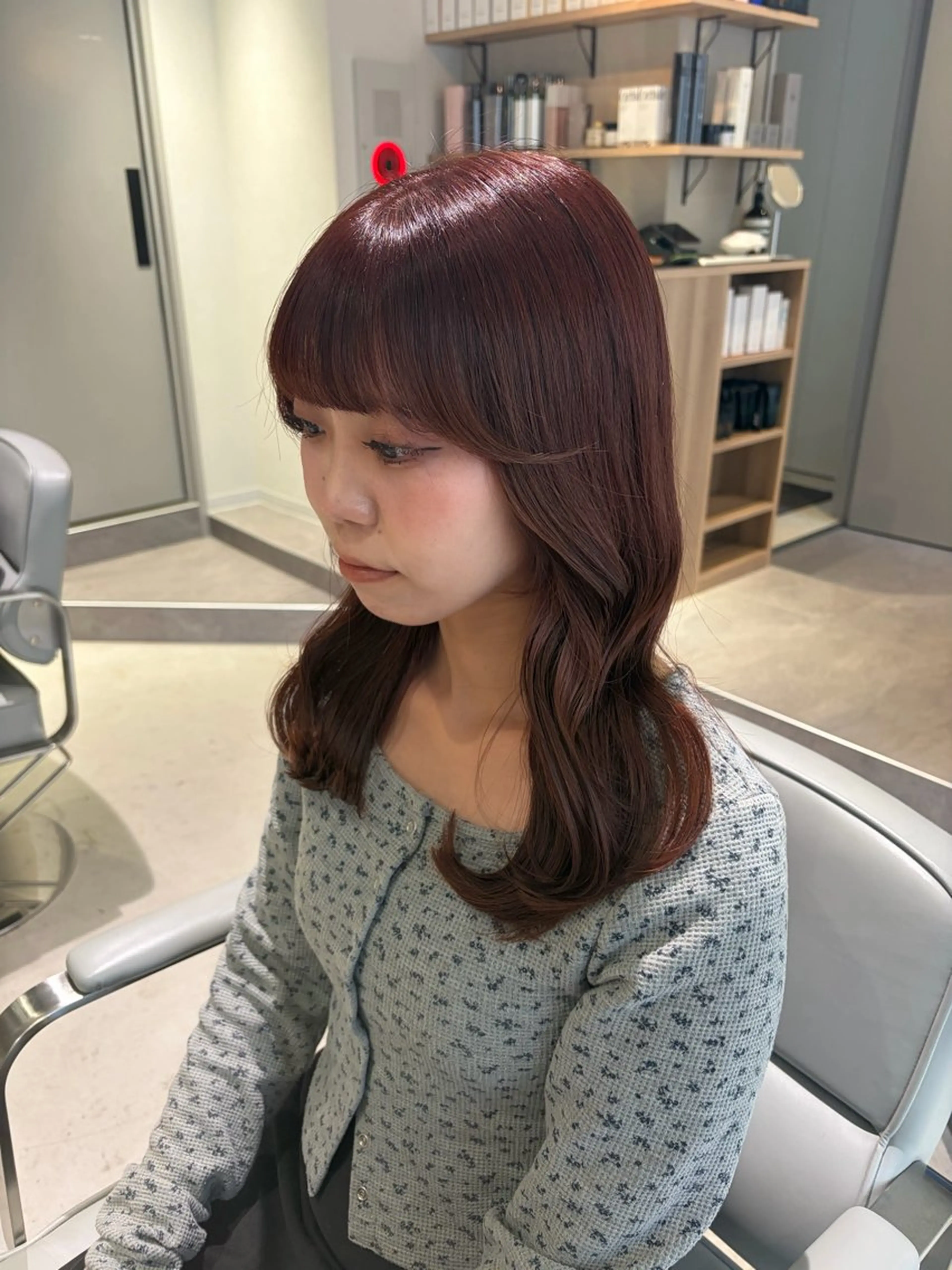 ロング カラー カット ヘアカラー トリートメント yoki.所属・しげ ゆりか/透明感 カラー/顔周りカットのヘアスタイル