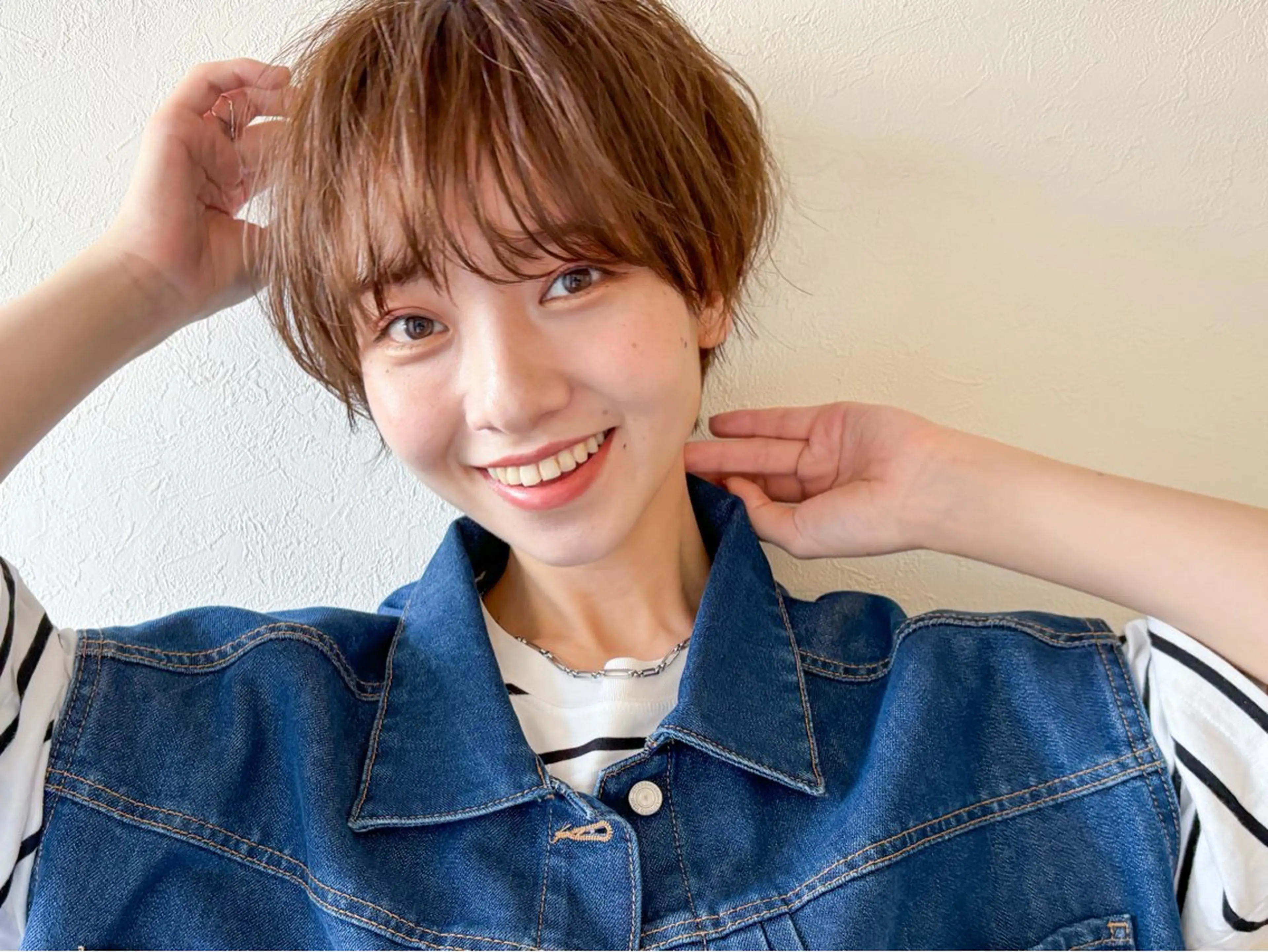 ショート カラー カット ヘアカラー トリートメント .iyu所属・吉祥寺ショート×小顔 🍋宮本大輔🍋のヘアスタイル