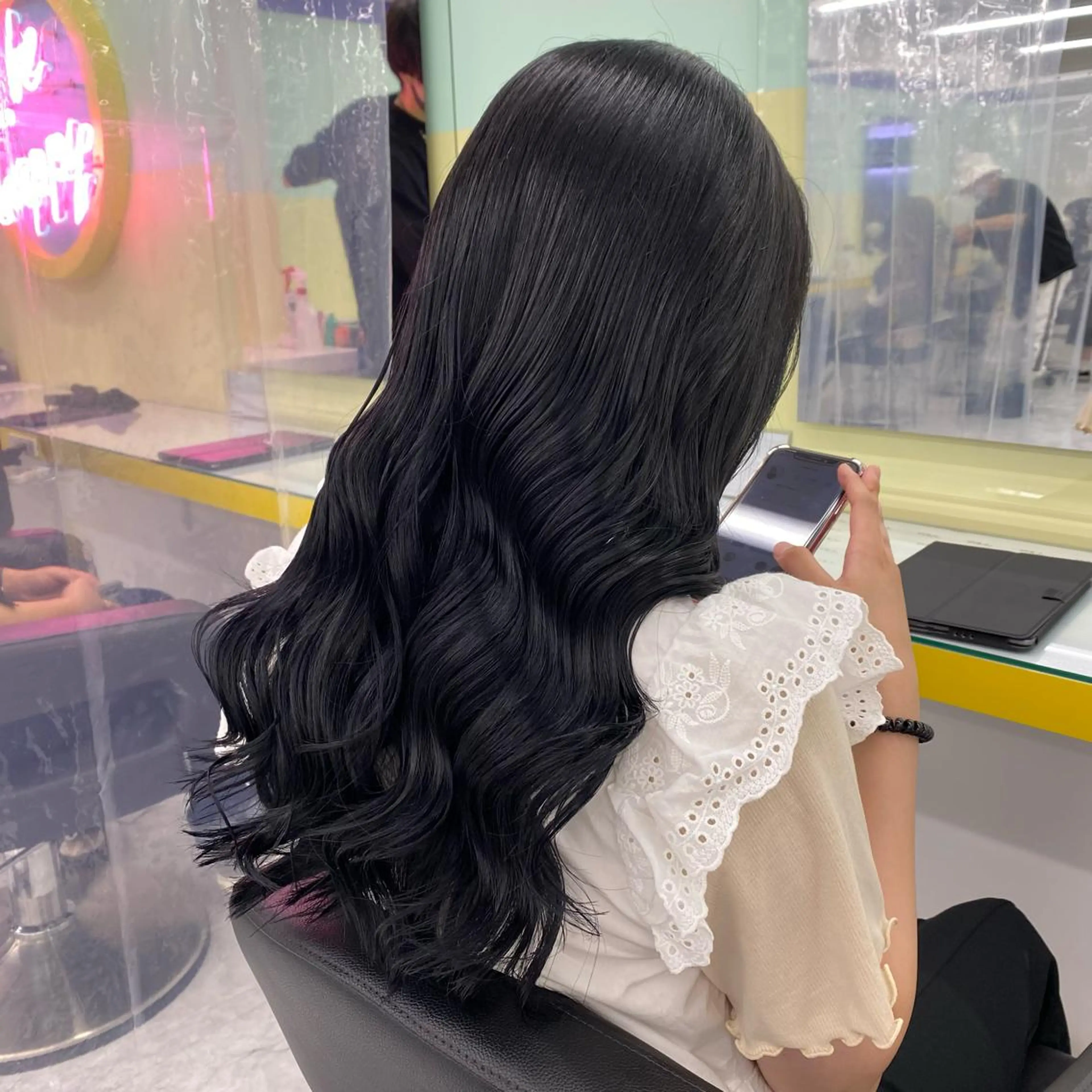 セミロング カラー ヘアアレンジ ヘアカラー トリートメント GOTODAY shair salon 横浜mare店所属・透明感抜群カラー mai🍑♡のヘアスタイル