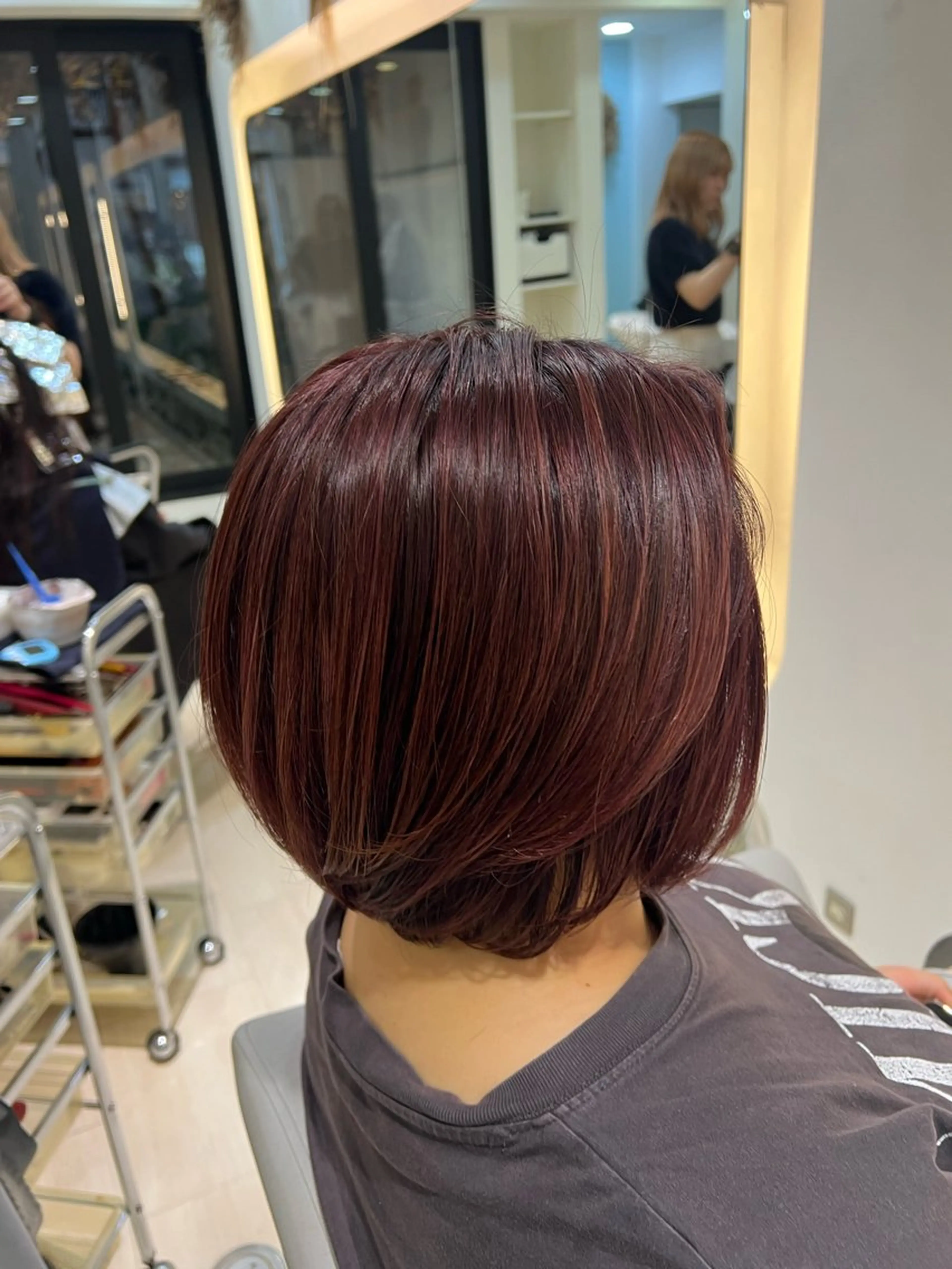 ミディアム カラー カット 堀井 凌平のヘアスタイル