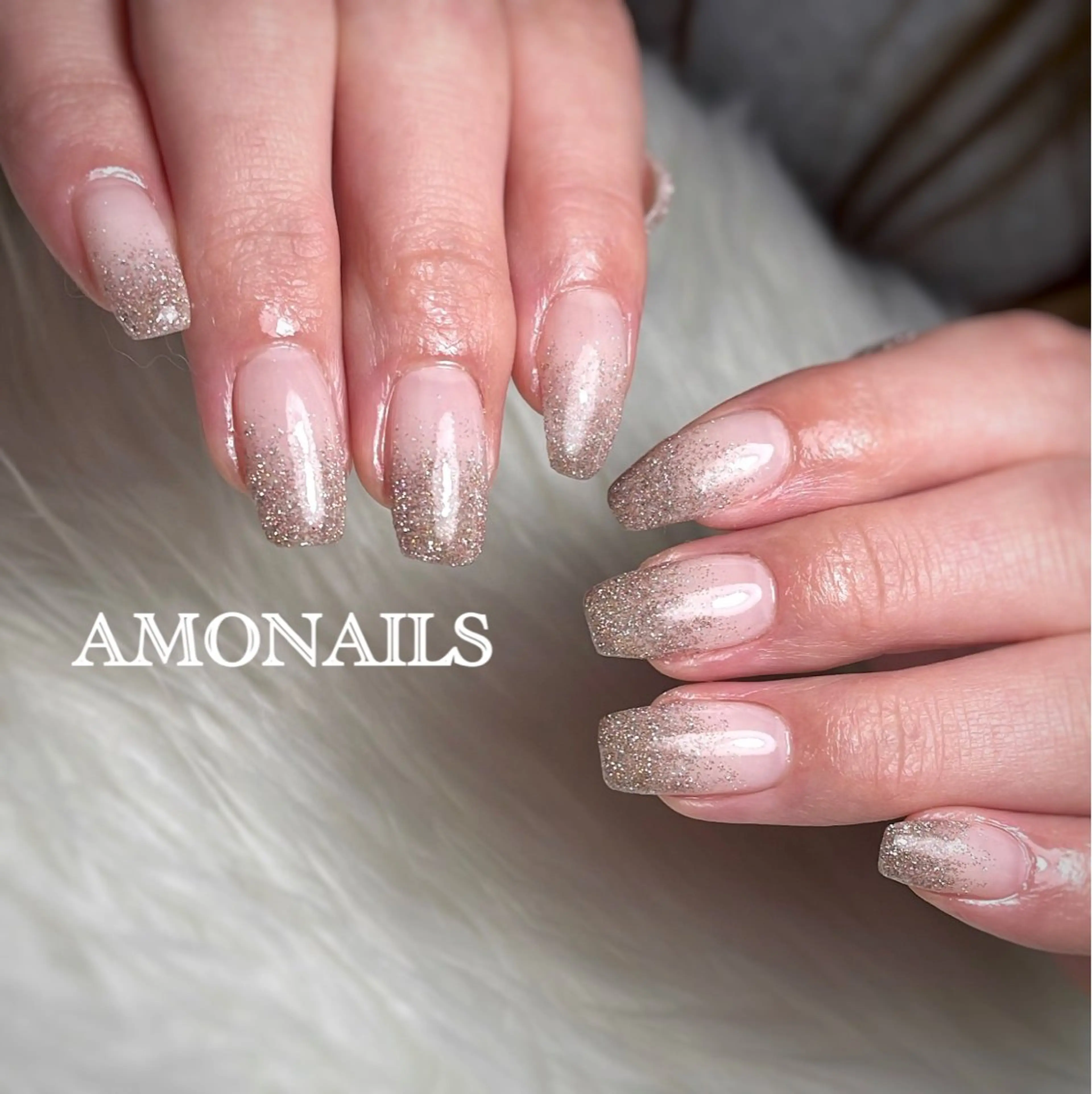 ネイル ラメ(グリッター) ハンドネイル フットネイル AMONAILS *.のネイルデザイン