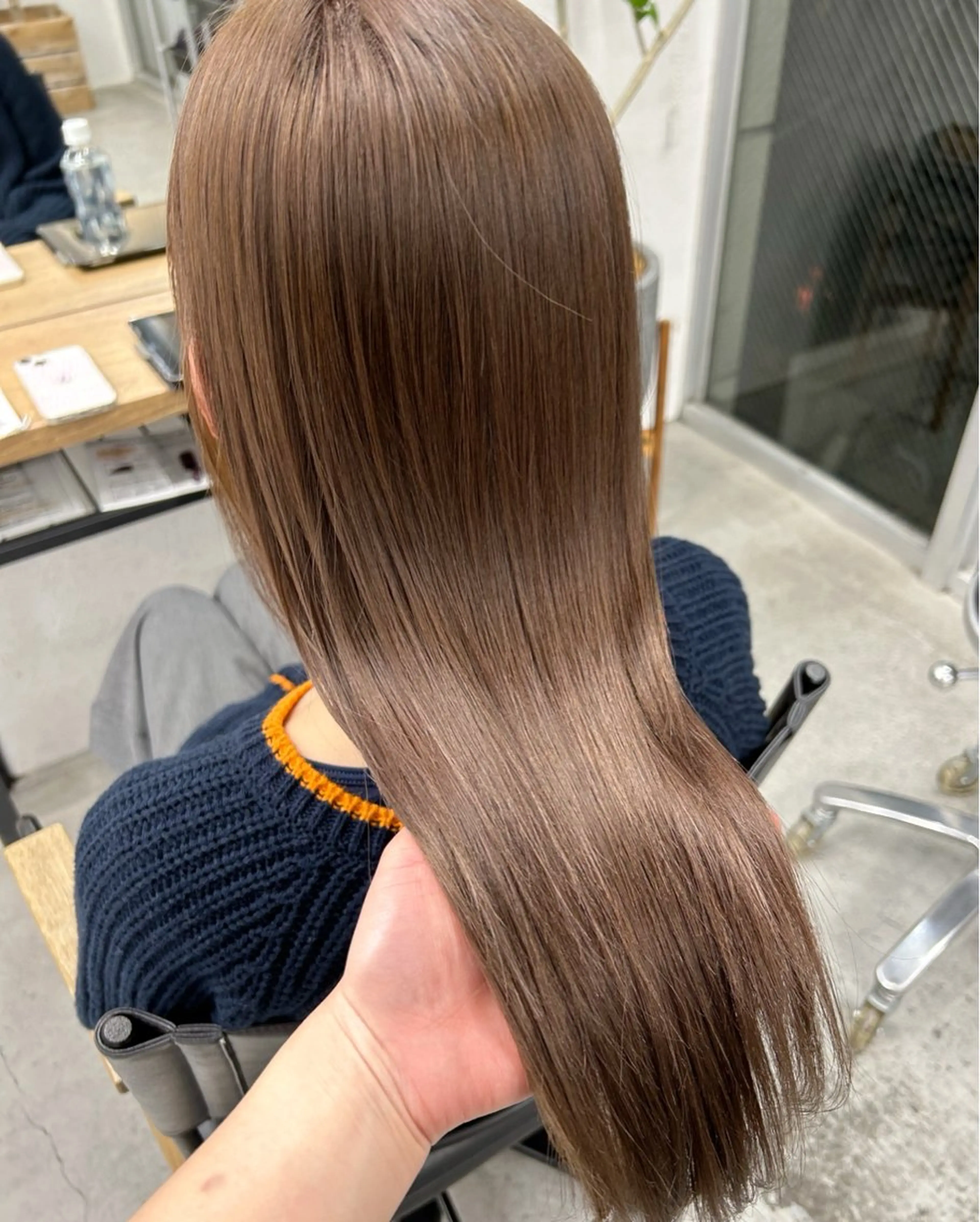 セミロング カラー ヘアカラー ﾔﾏﾅｶ ﾘﾘｶ🫐 寒色系ｶﾗｰ🫐のヘアスタイル
