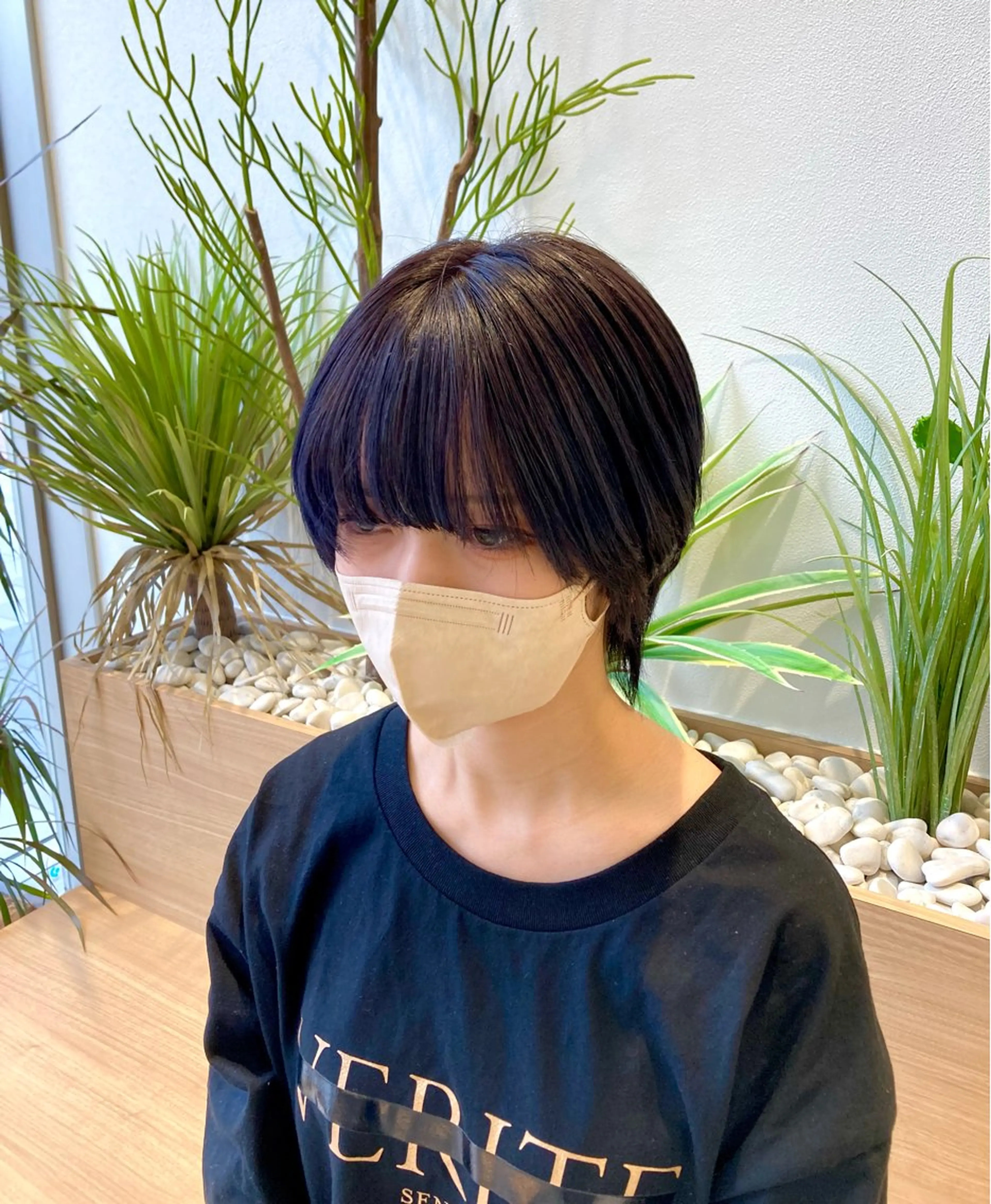 ショート ニュアンスパーマ 曲がる縮毛矯正　爲石のヘアスタイル
