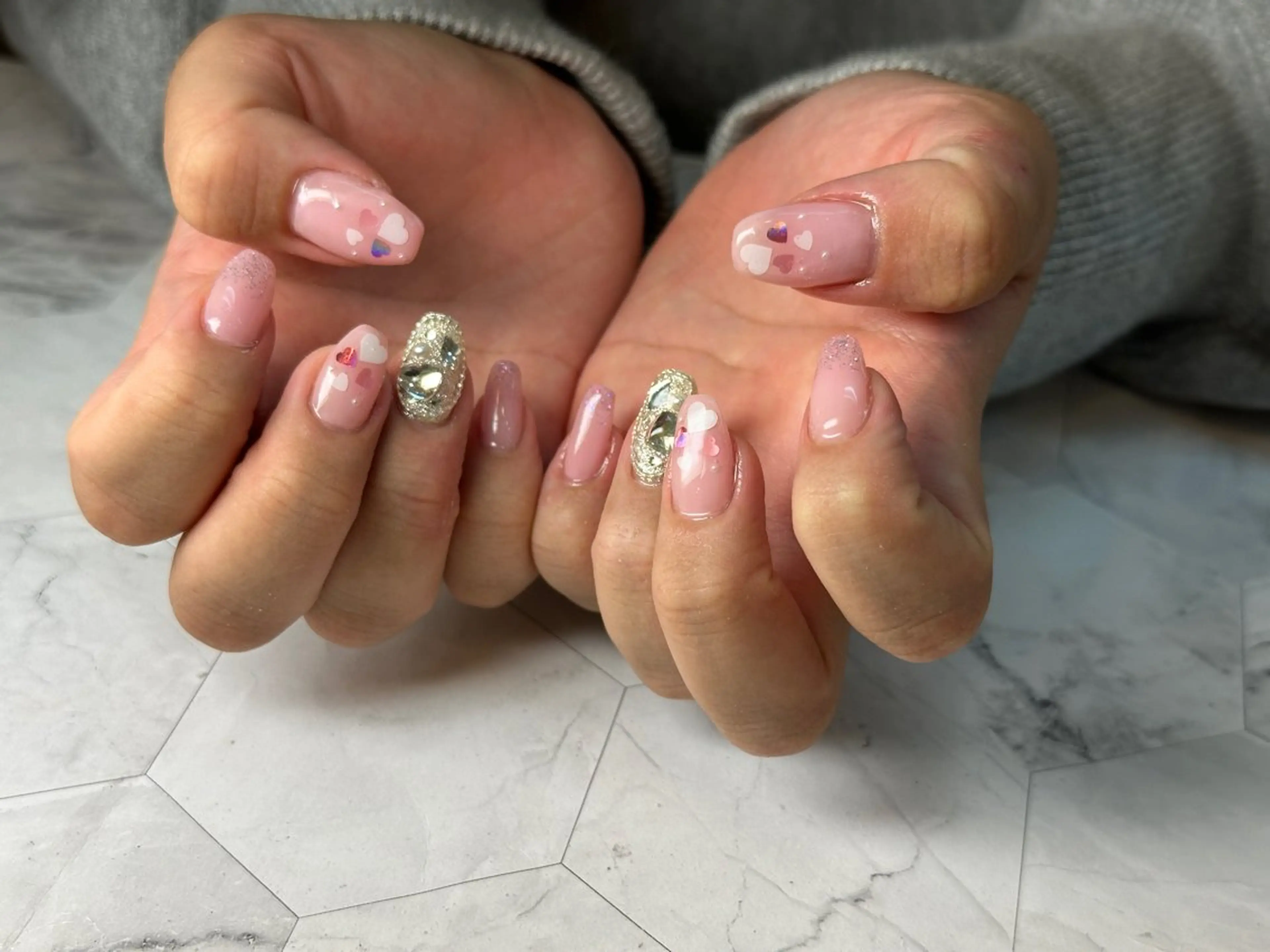 ネイル ハンドネイル Queennail 北堀江AYAのネイルデザイン