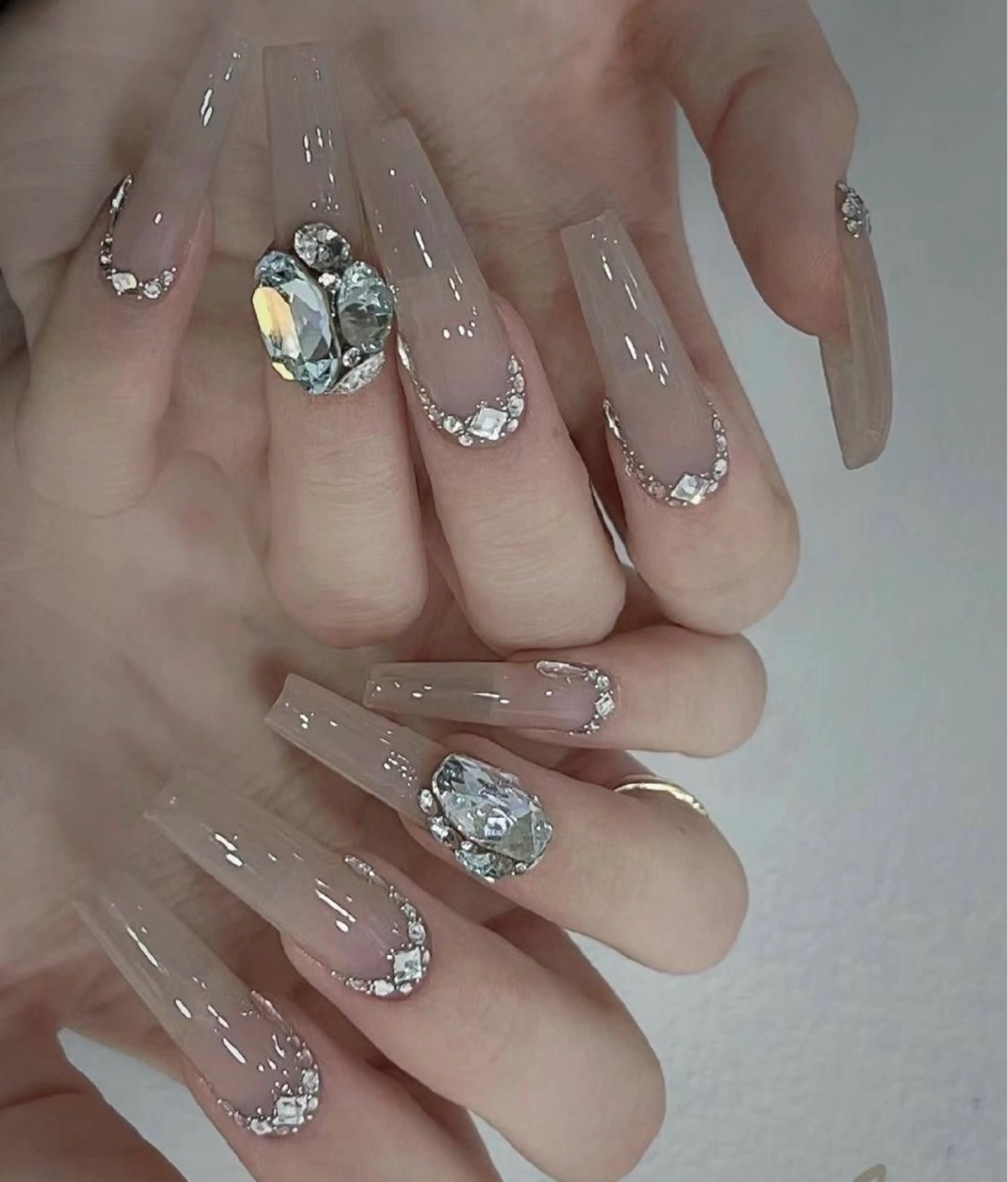 ネイル グラデーション キラキラネイル ピンク 春ネイル ワンホンネイル ハンドネイル RUBY Nail 日暮里店のネイルデザイン