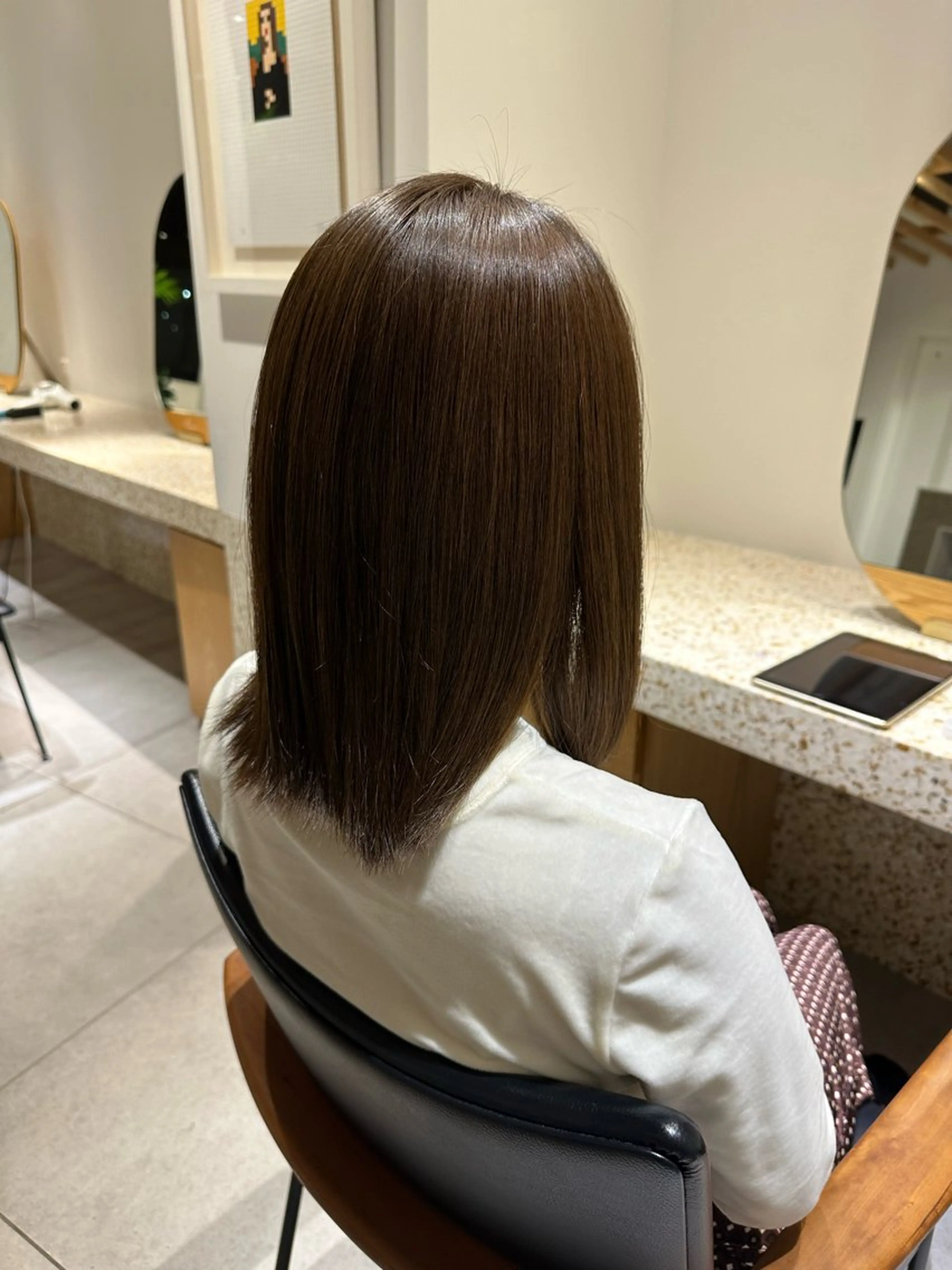 カラー アッシュ オリーブアッシュ オレンジ 和田 あおいのヘアスタイル