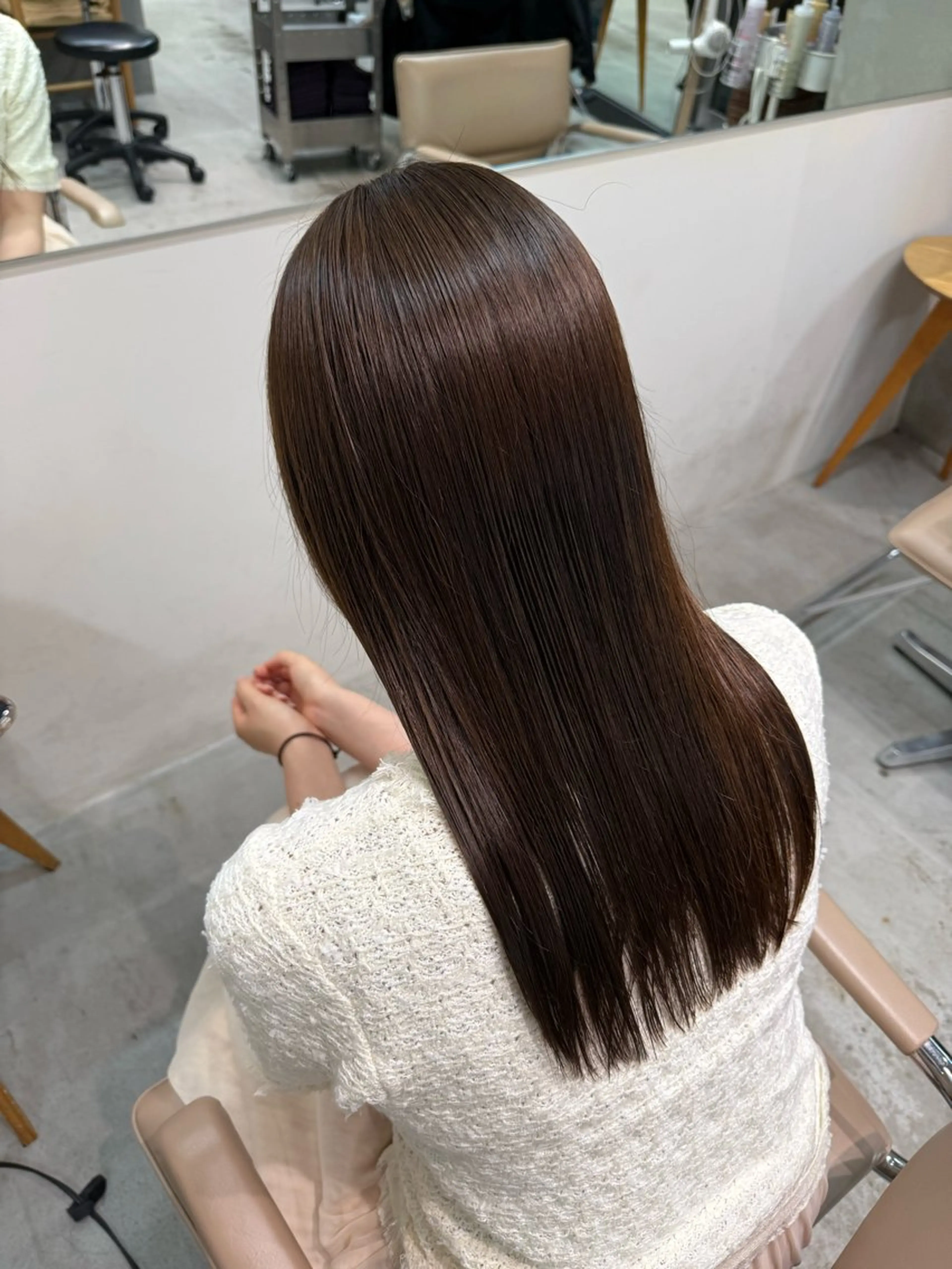 ✨️ブリーチ無しモカブラウンカラー🫶🏻‎💗トリートメント付き💗の写真