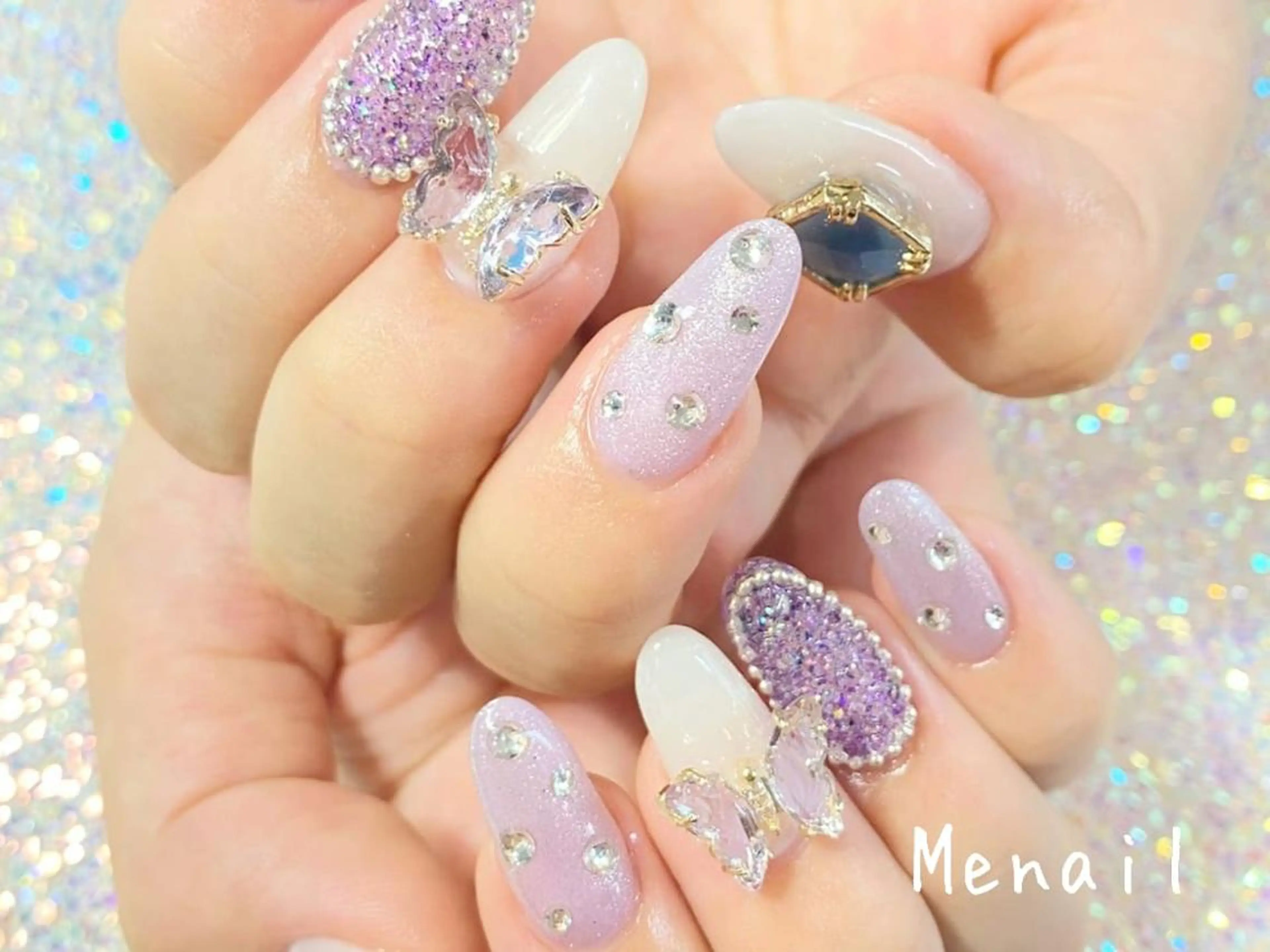 ネイル Menail心斎橋筋 ギャル×韓国🇰🇷のネイルデザイン