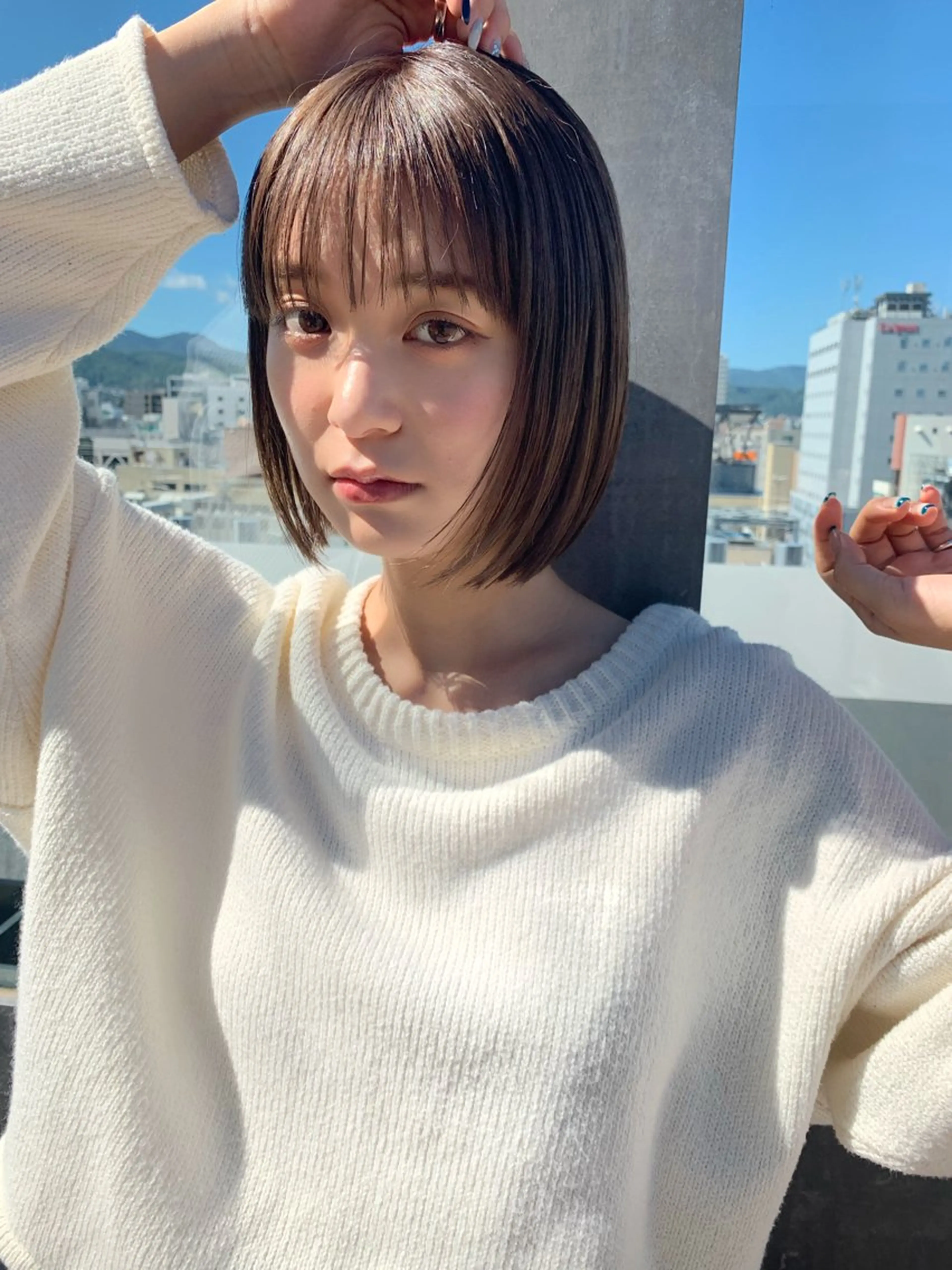 ショート カラー ヘアカラー トリートメント レディースカット🎀 NANAHAのヘアスタイル