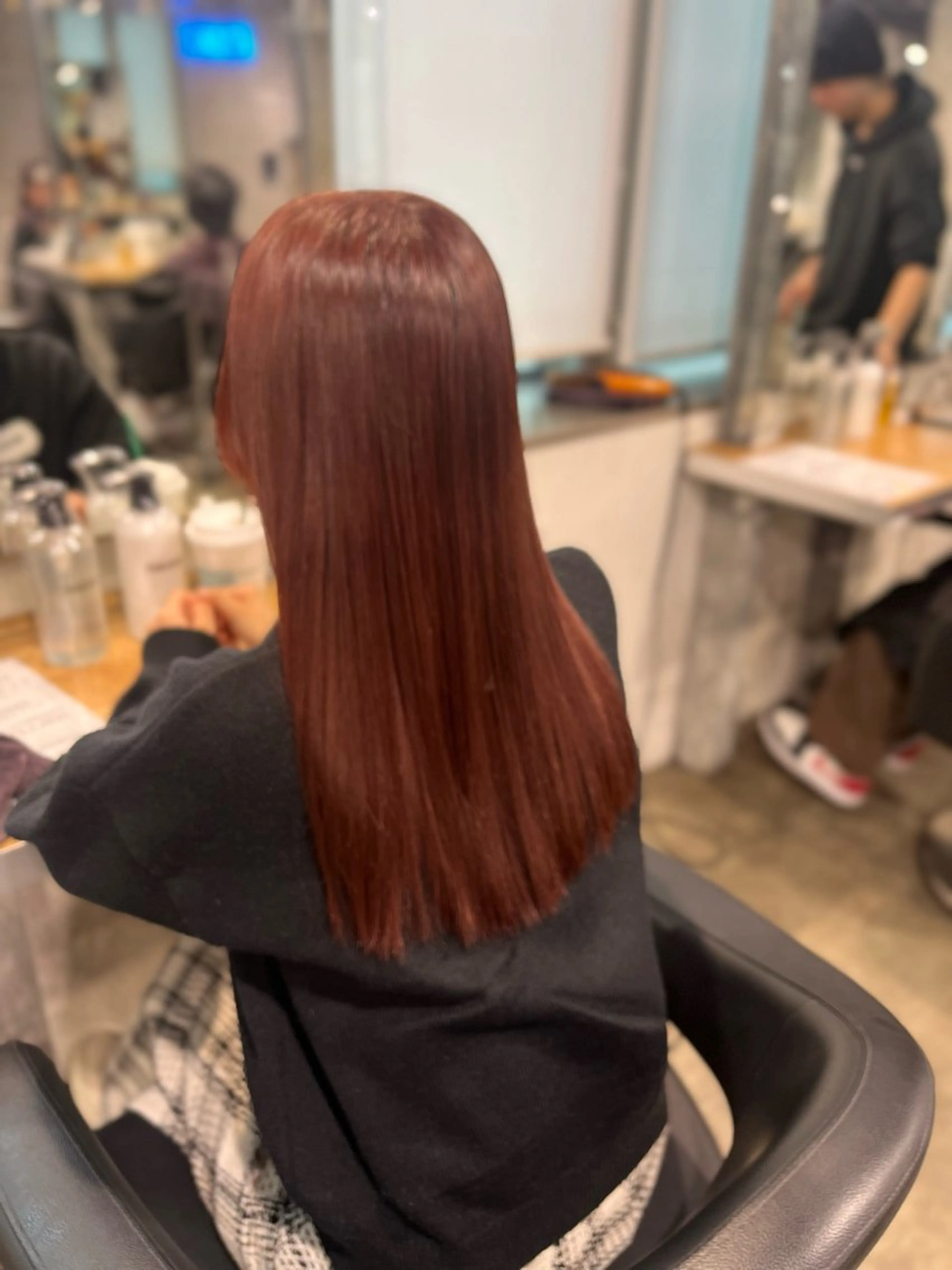 カラー ヘアカラー トリートメント ヘッドスパ ヘアセット ガーリーヘア💌トレ ンド暖色💌Yuuのヘアスタイル