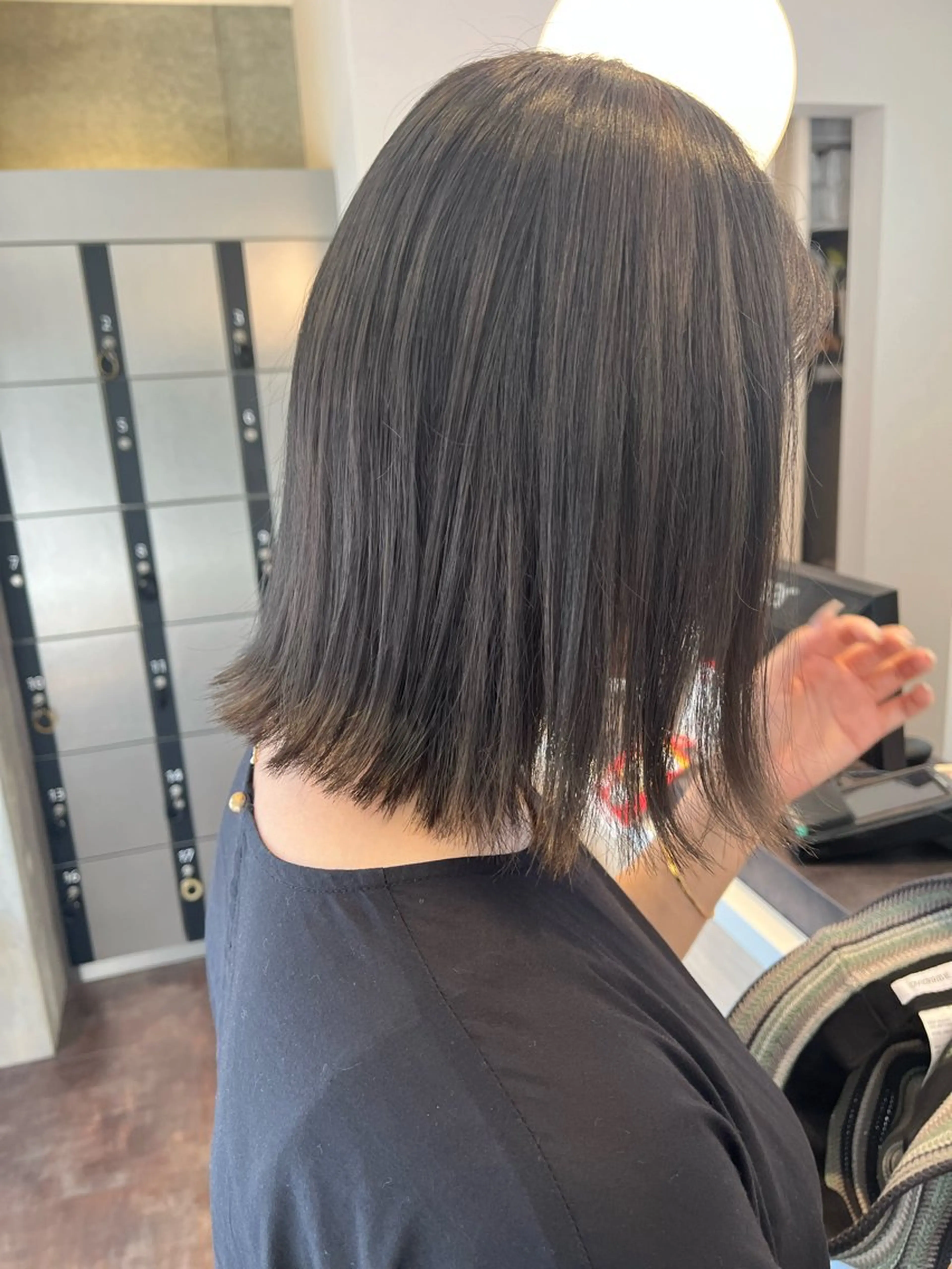 セミロング カット ヘアカラー 鬼松沙弥 ❤︎メンズパーマのヘアスタイル