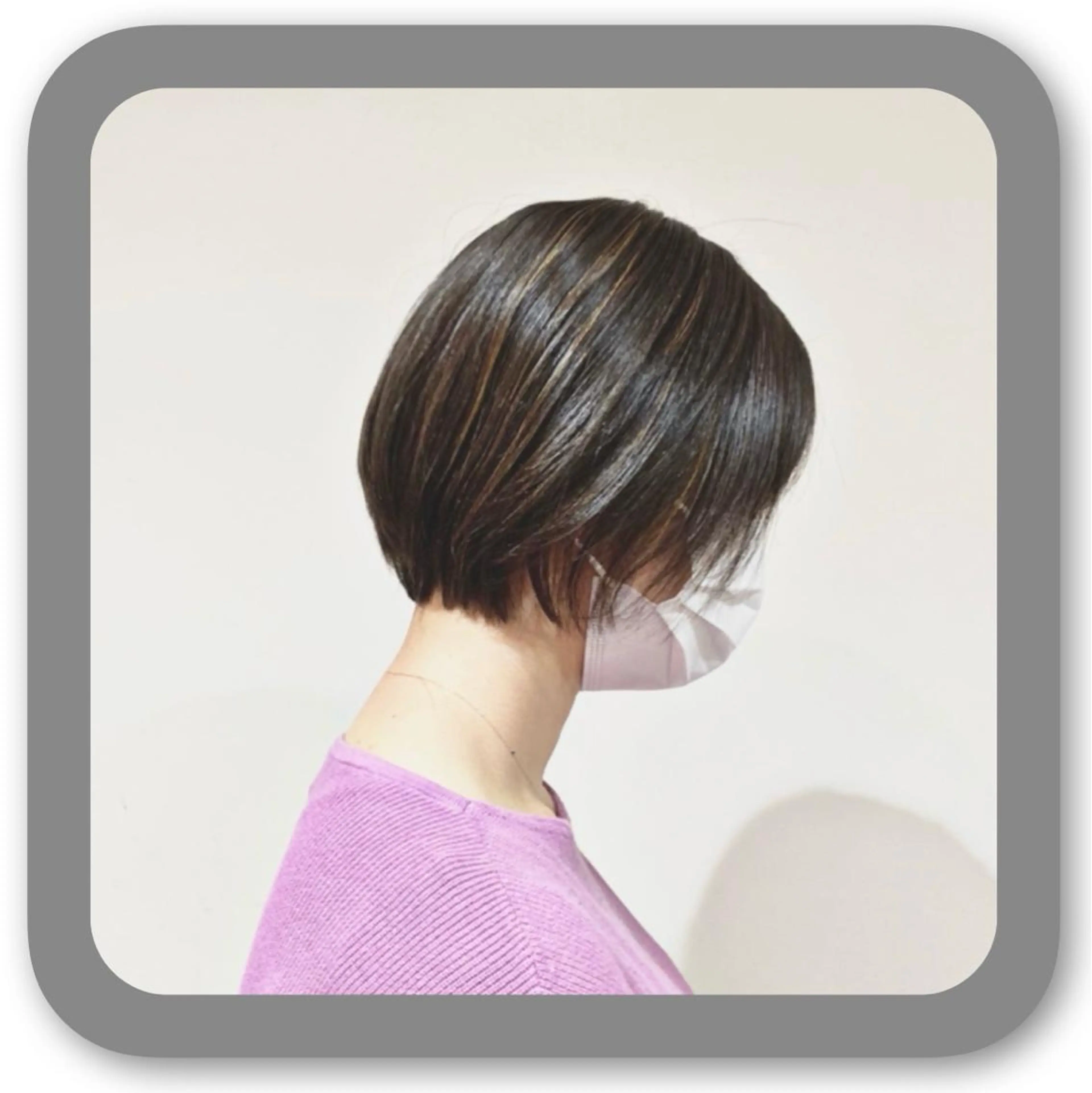 ショート アッシュ ボブ 髪質改善 レイヤーカット ショートヘア カット ショート〜ミディアム 喜多司のヘアスタイル