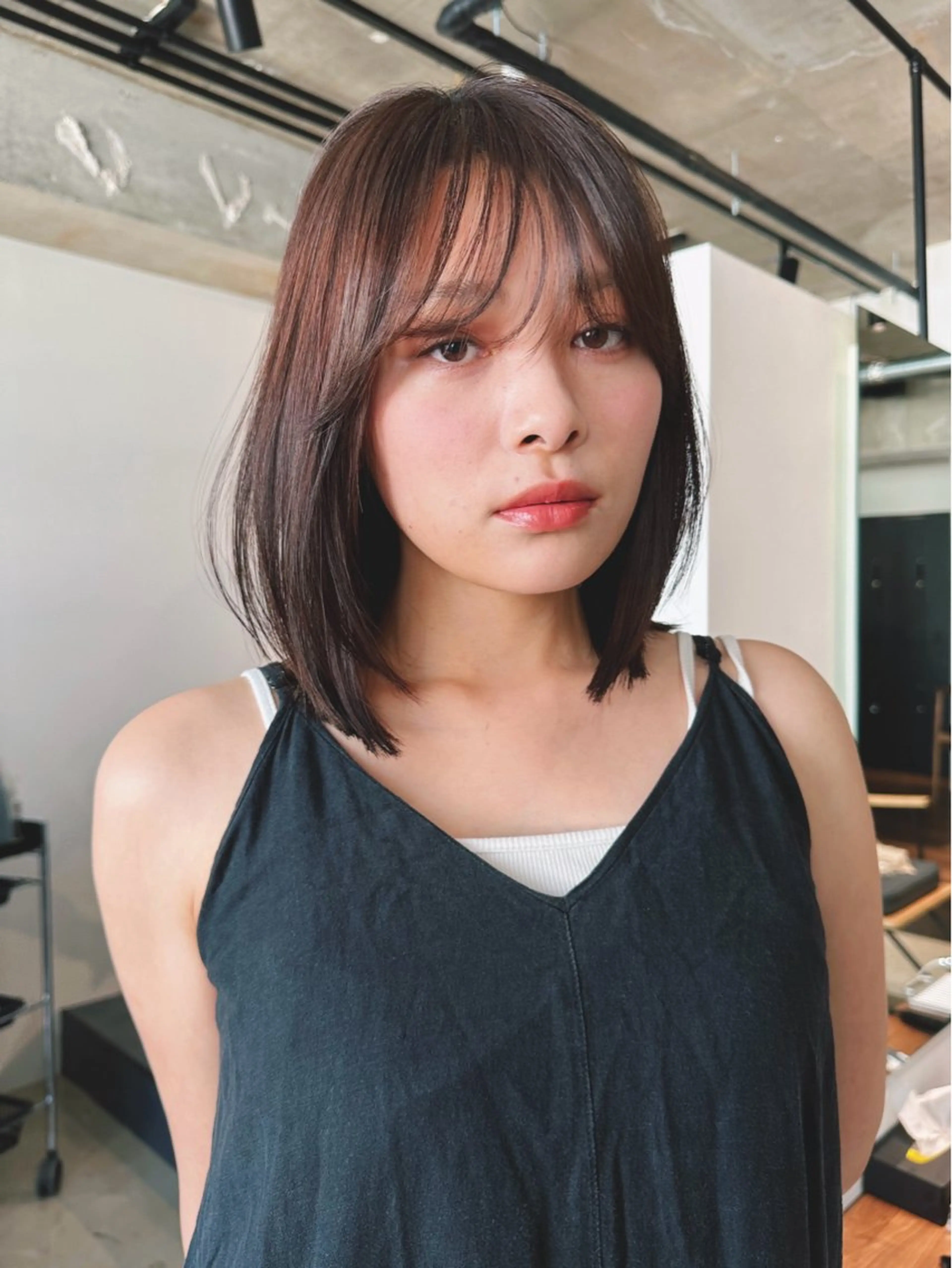 ショート カラー パーマ 🎀小顔×似合わせ× 透明感カラー🎀のヘアスタイル