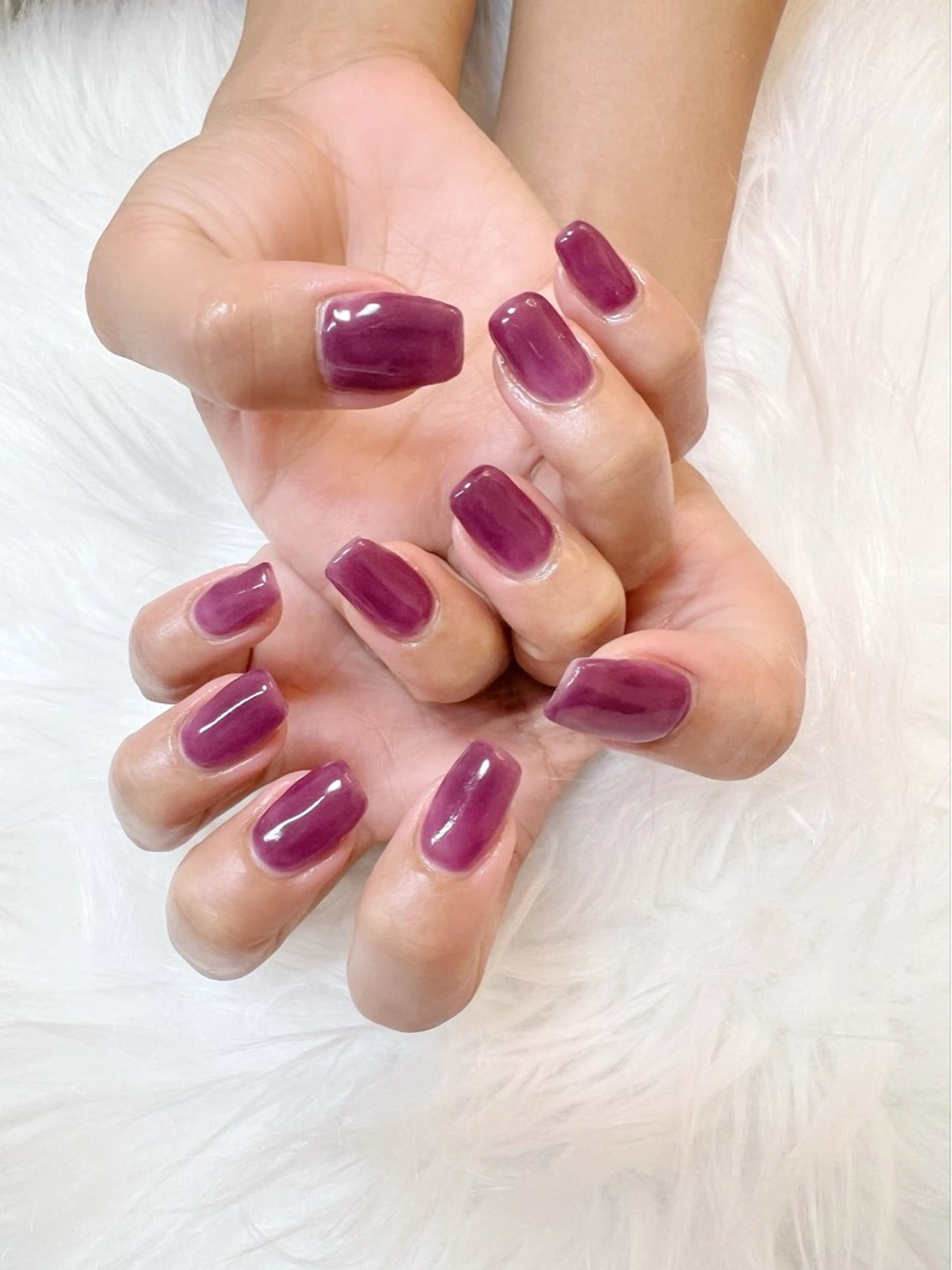 ネイル ワンカラーネイル ぴはくサロン　ネイル あんどアイラッシュのマツエク・マツパデザイン