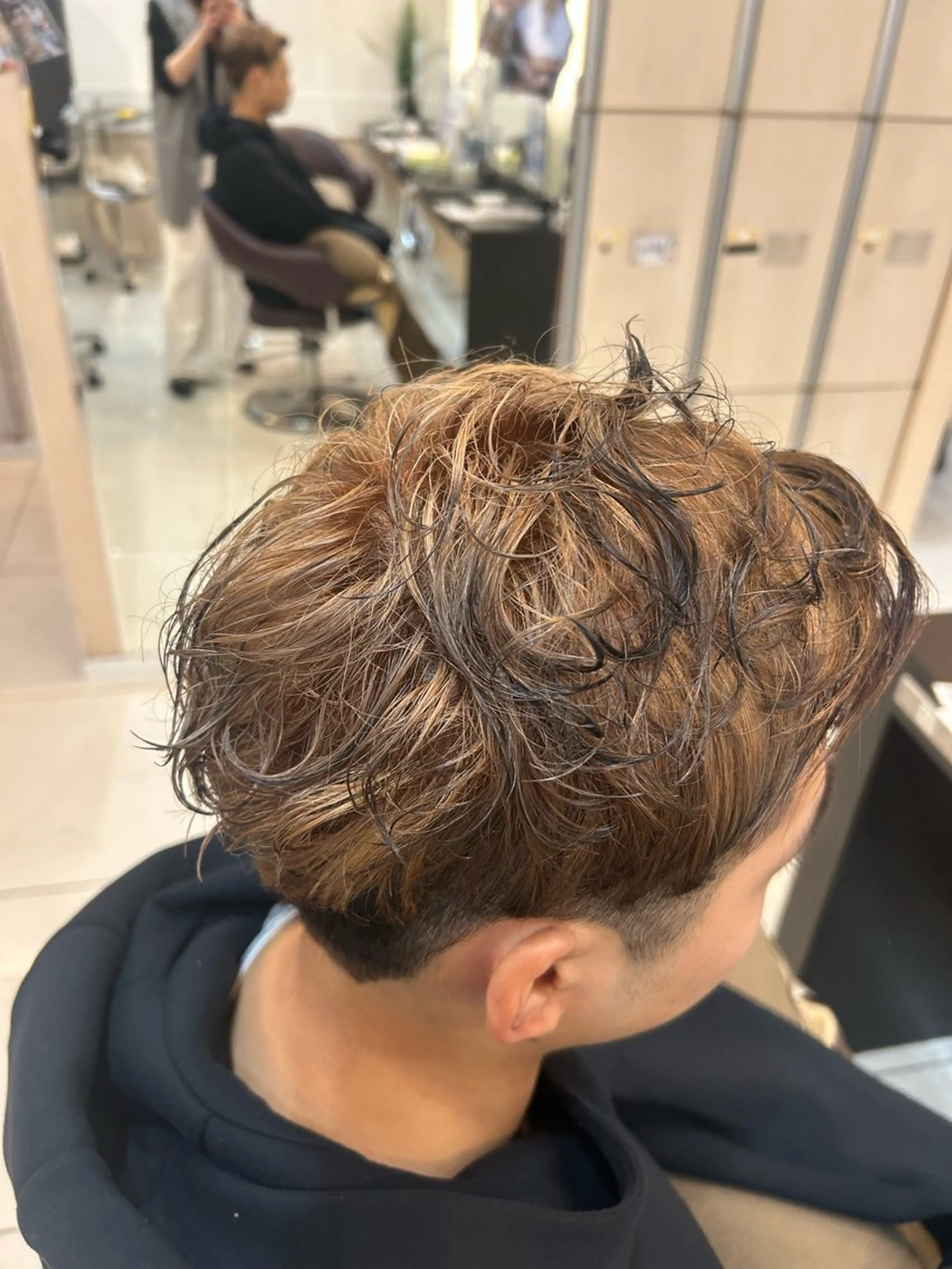 ショート カラー メンズ ヘアカラー トリートメント リリー /Men's/パーマのヘアスタイル