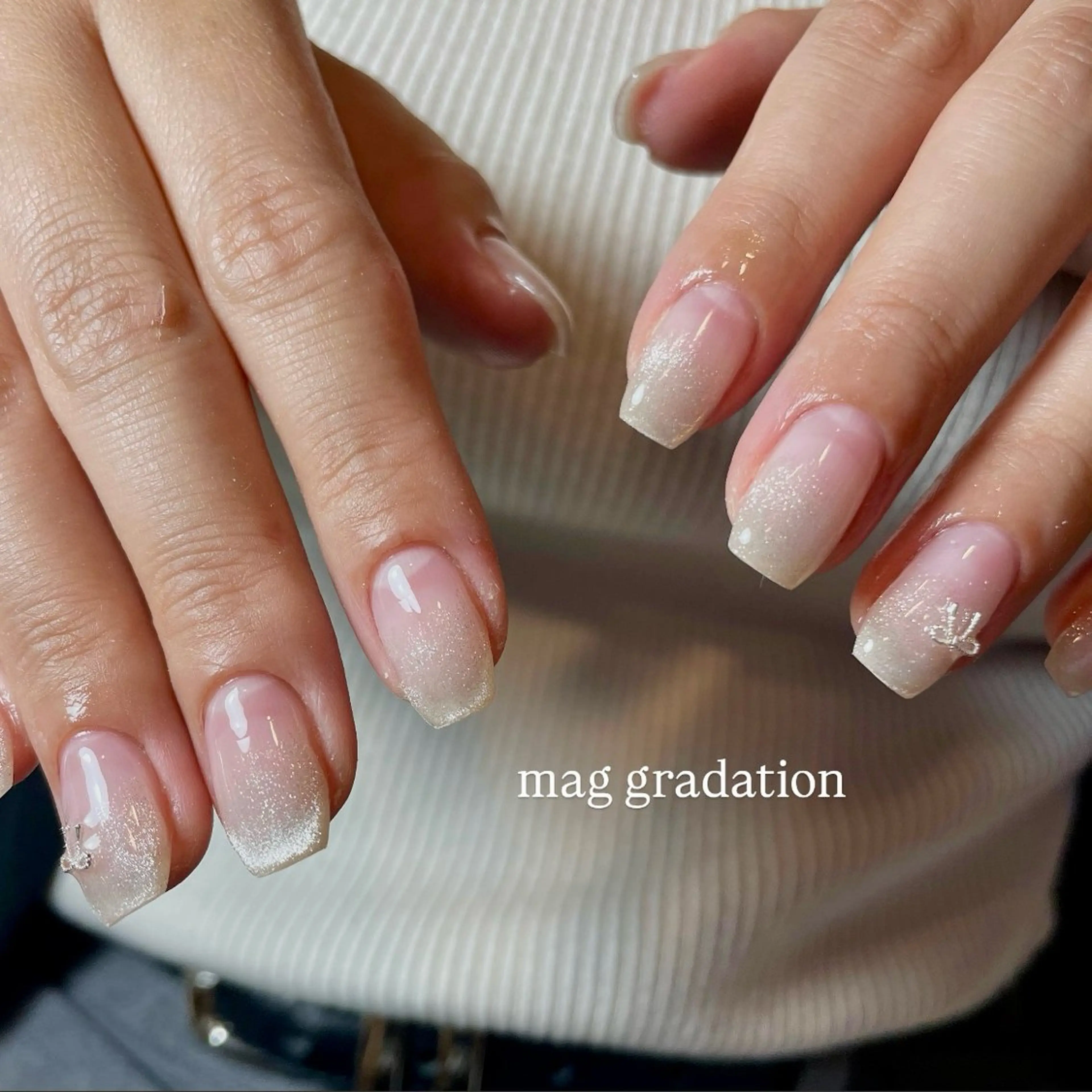 ネイル グラデーション マグネットネイル nail salon myreのネイルデザイン