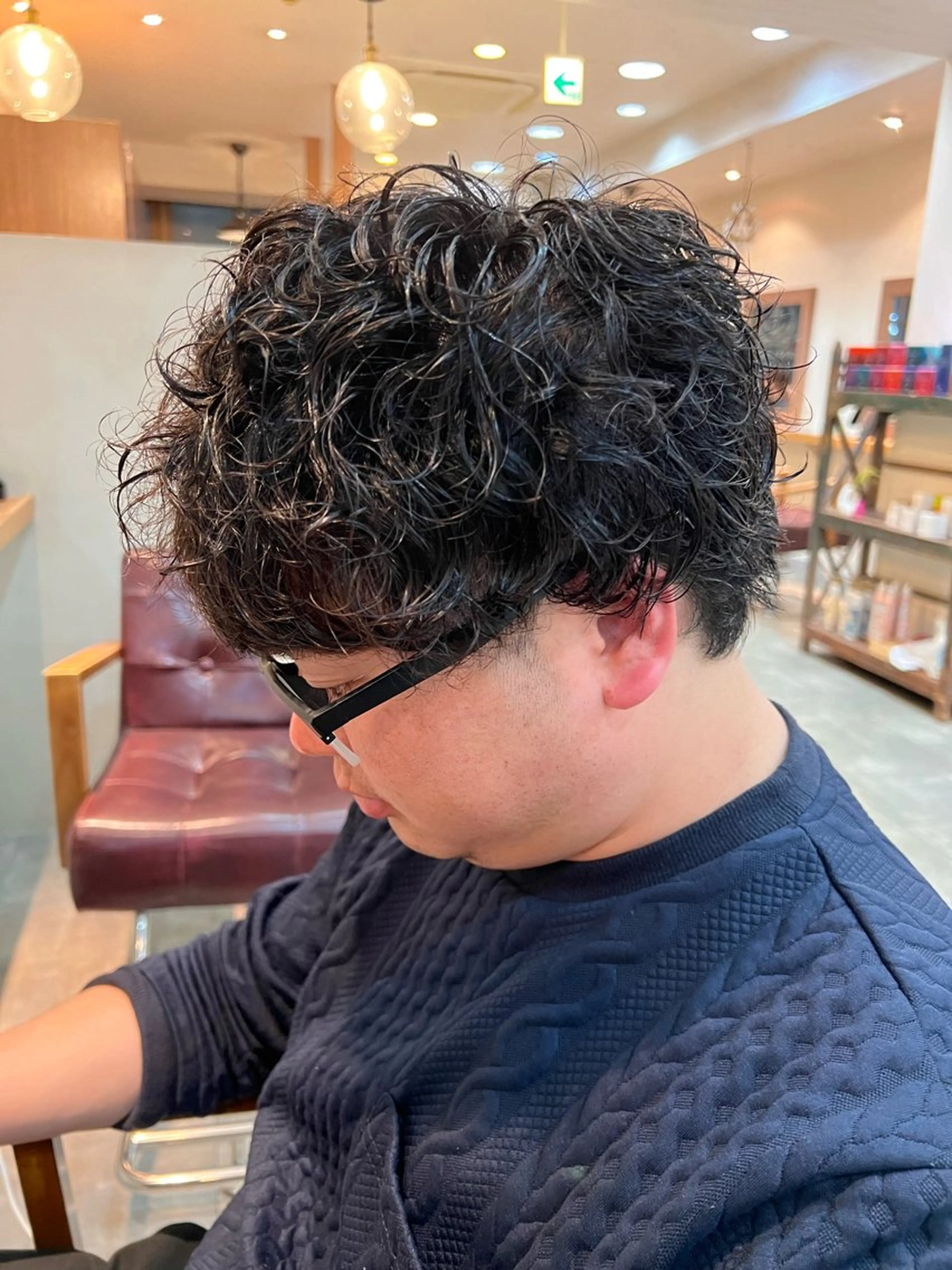 パーマ メンズ カット パーマ little  porto所属・透明感・艶感 小坂隼斗のヘアスタイル