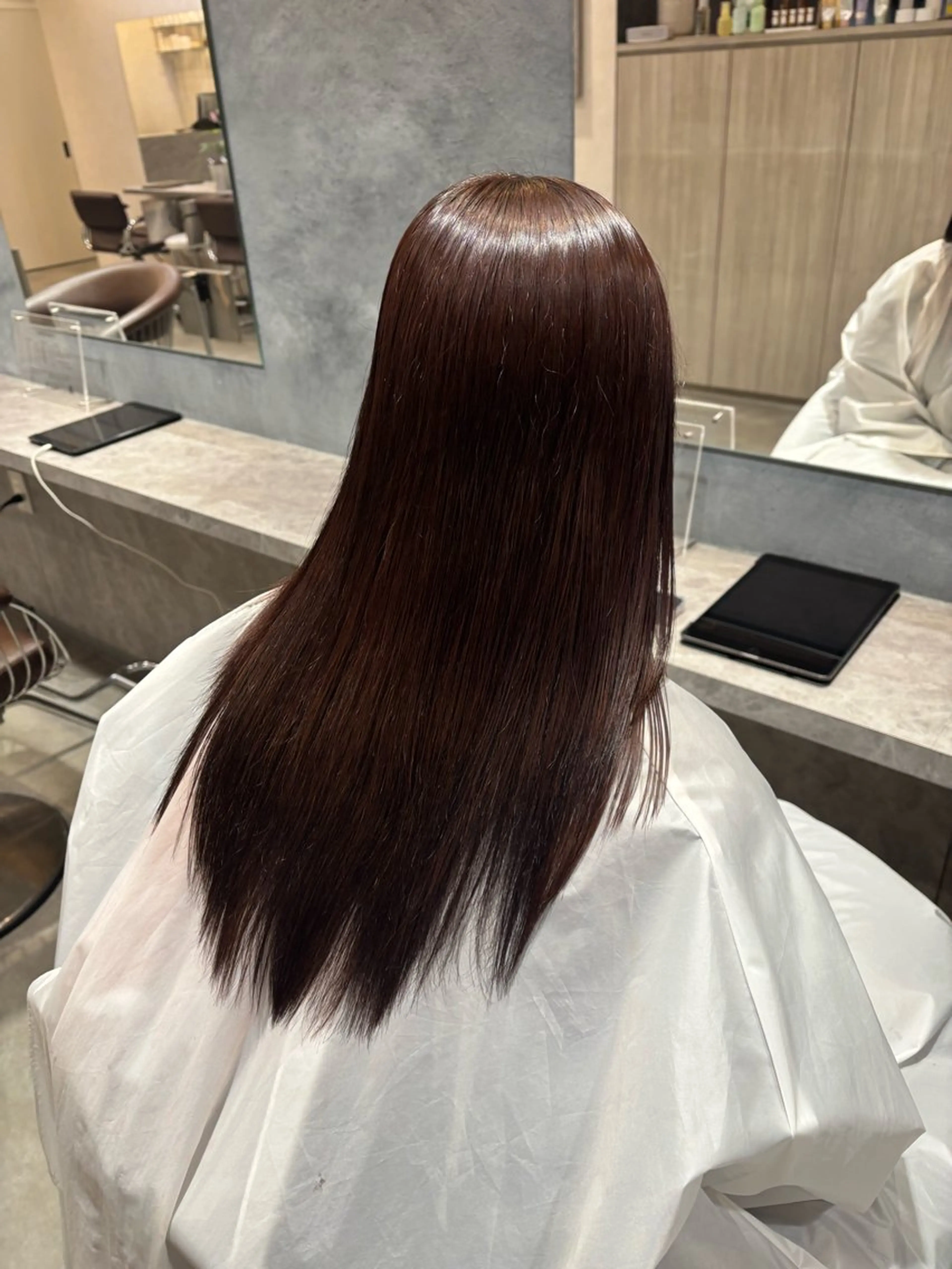 ミディアム カラー ヘアカラー 金木 凜花のヘアスタイル