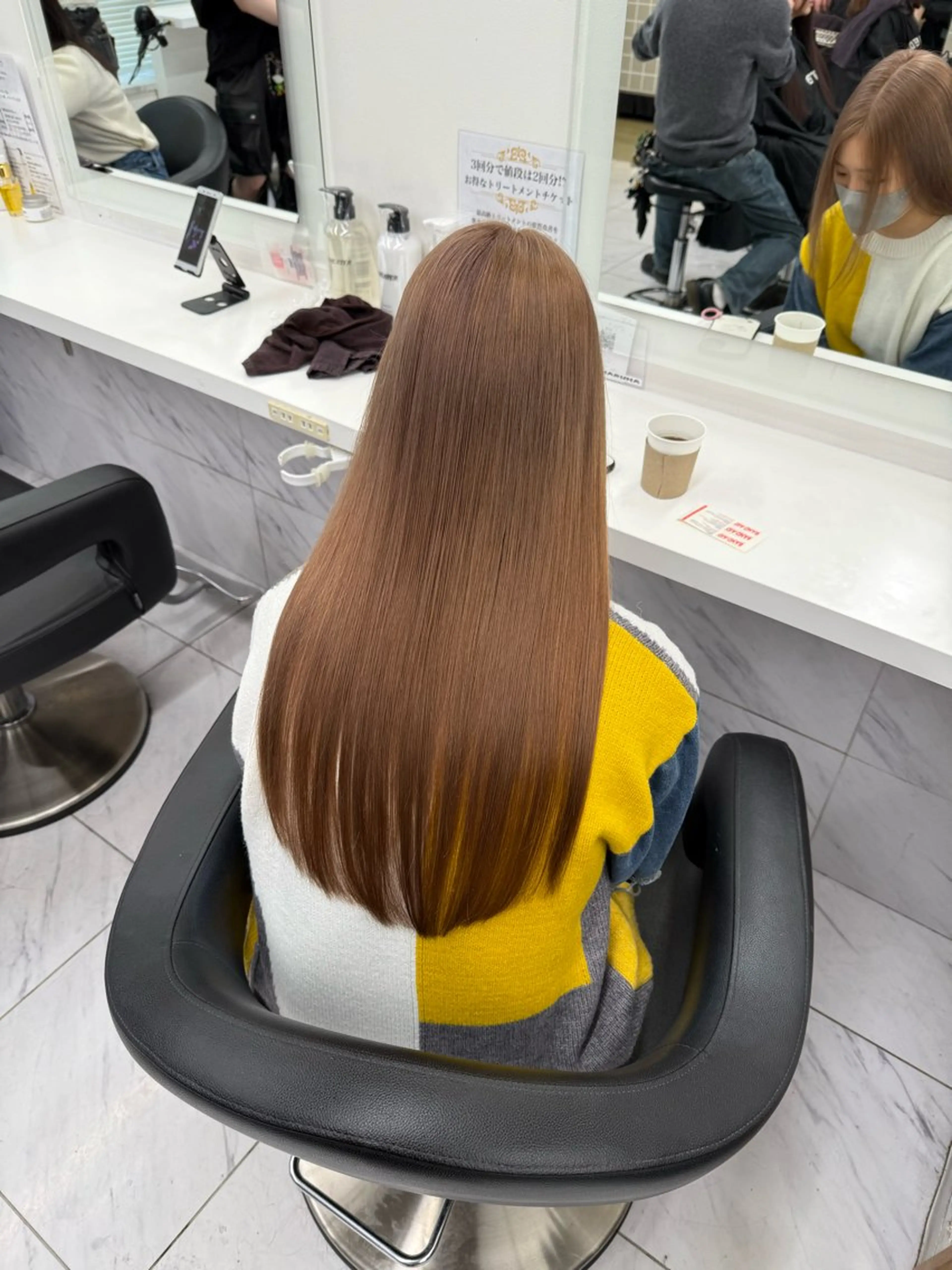 ロング カラー ヘアアレンジ ヘアカラー トリートメント ヘッドスパ 💗暖色特化ピンク/ 赤髪💗HARUNAのヘアスタイル