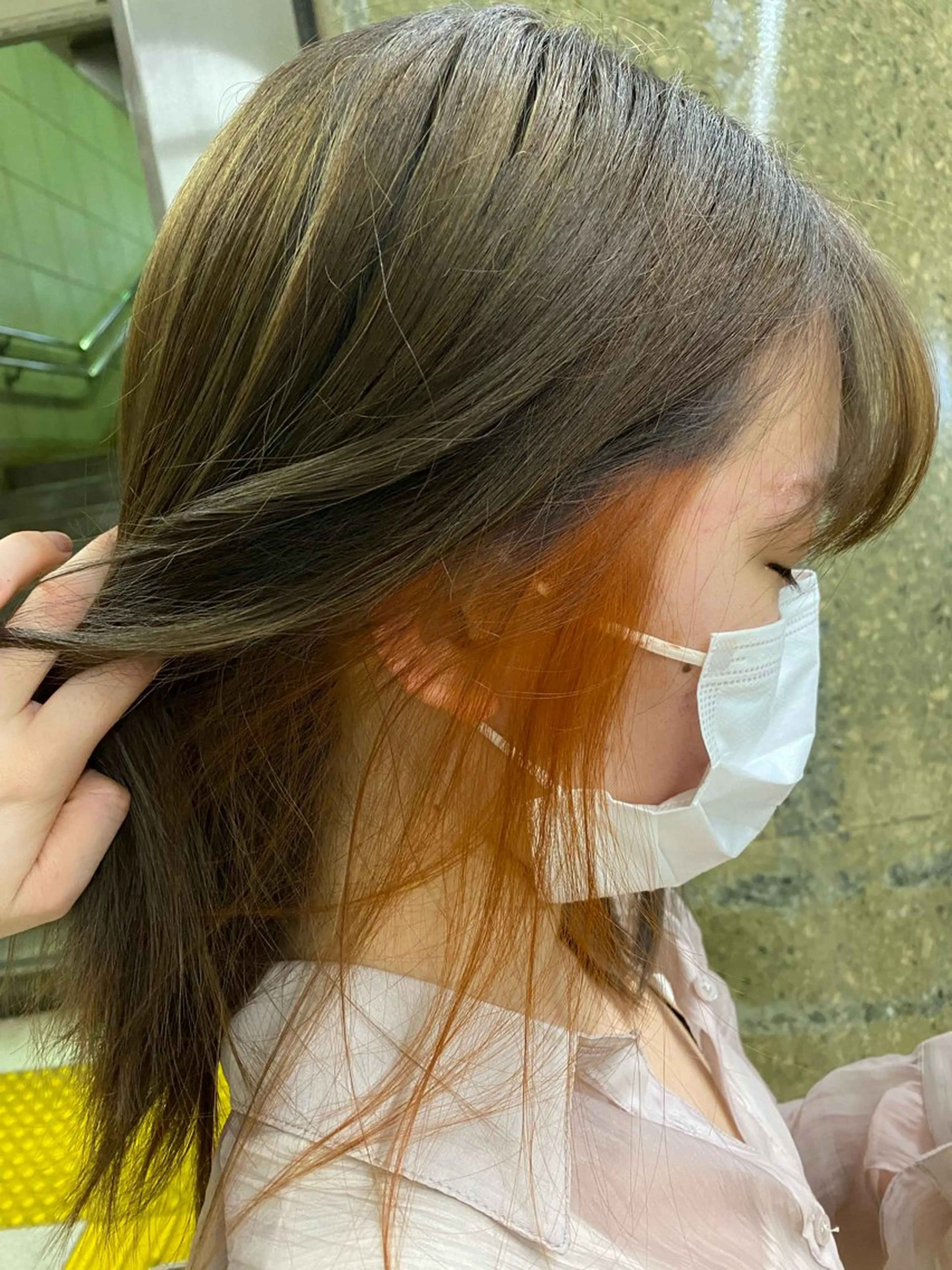カラー インナーカラー 奥田 伊織/カット無料のヘアスタイル