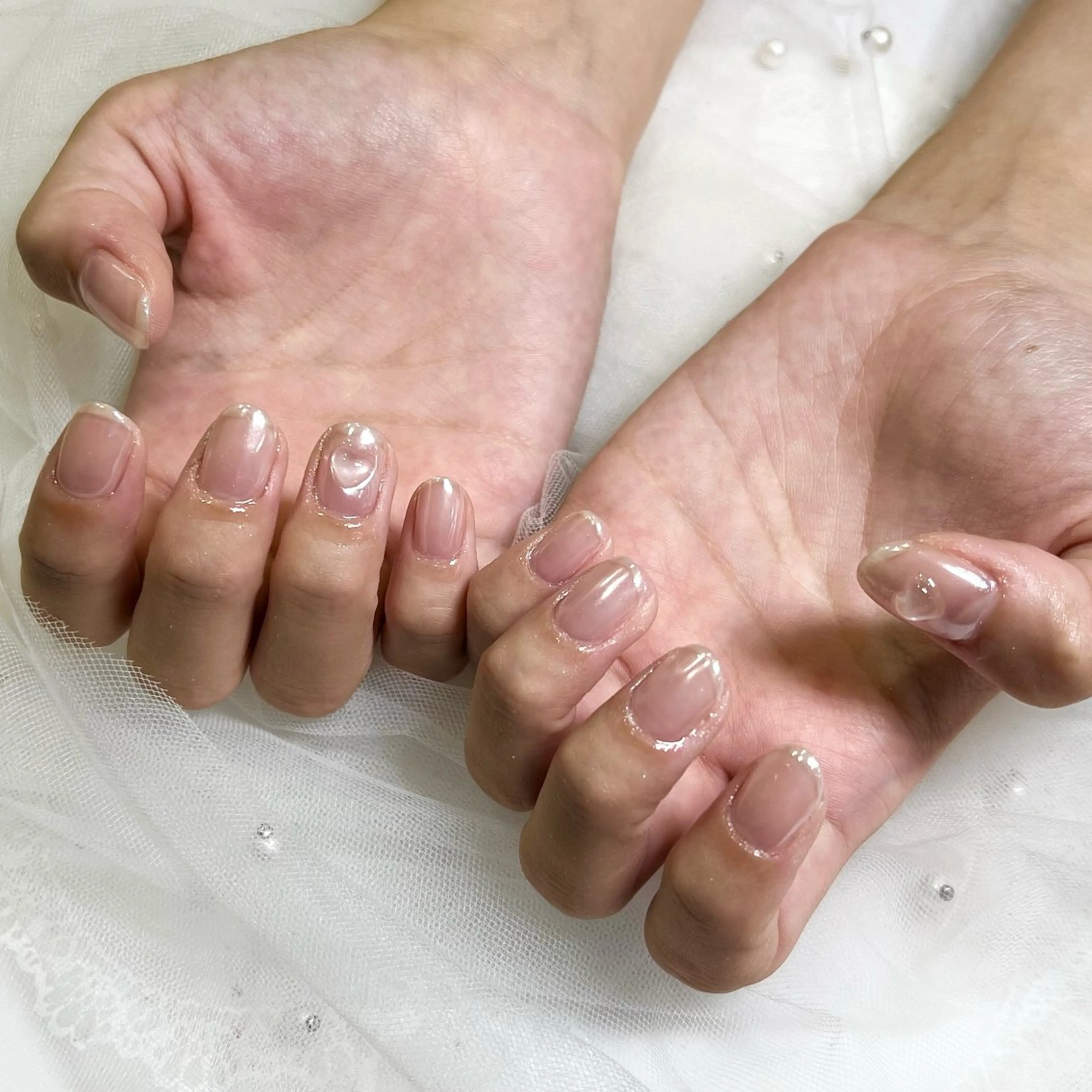 ネイル オーロラネイル 🧡Shine船橋 鳴海🧡のネイルデザイン