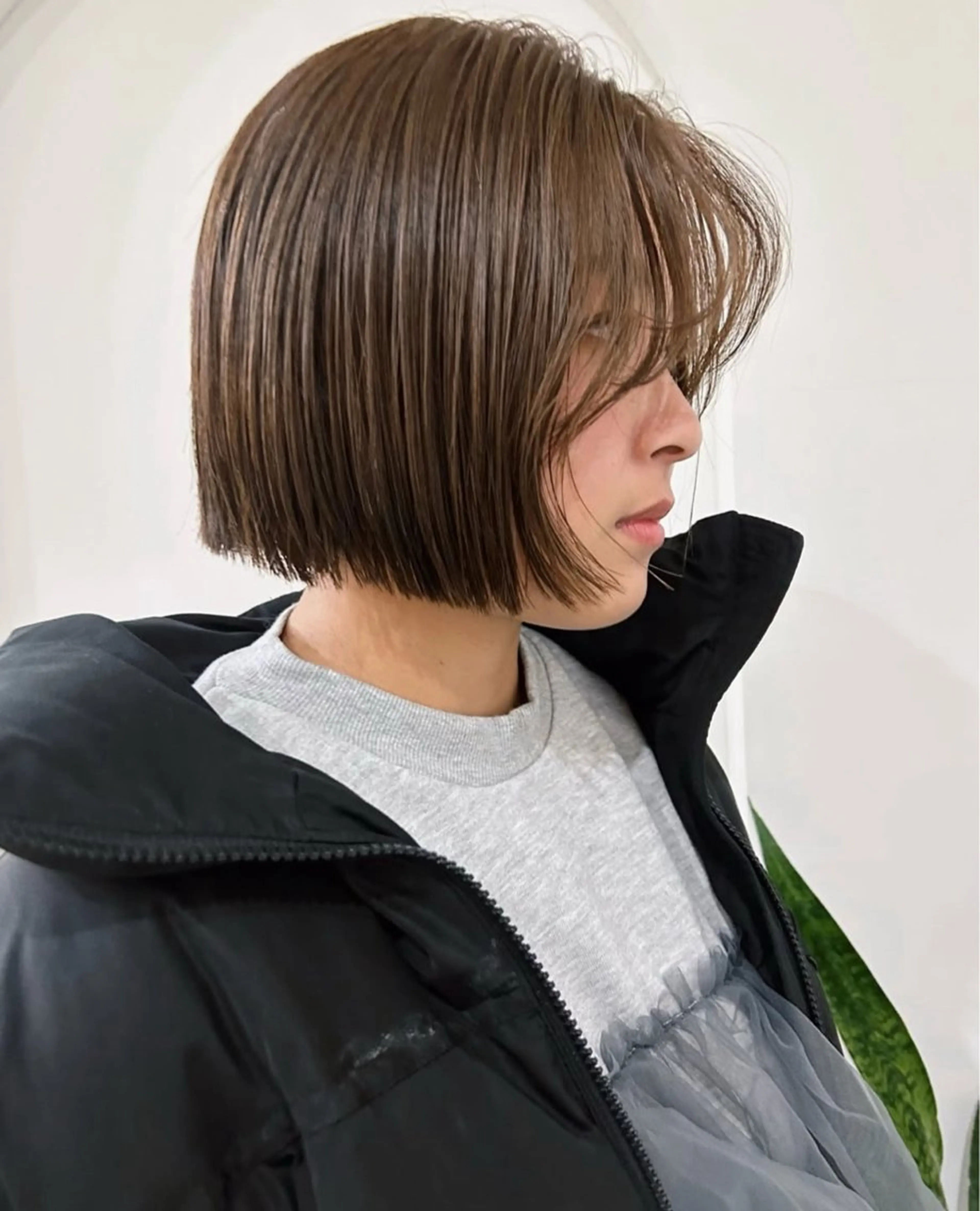 ショート ボブ BROUN®所属・NACA /江坂/カットモデルのヘアスタイル