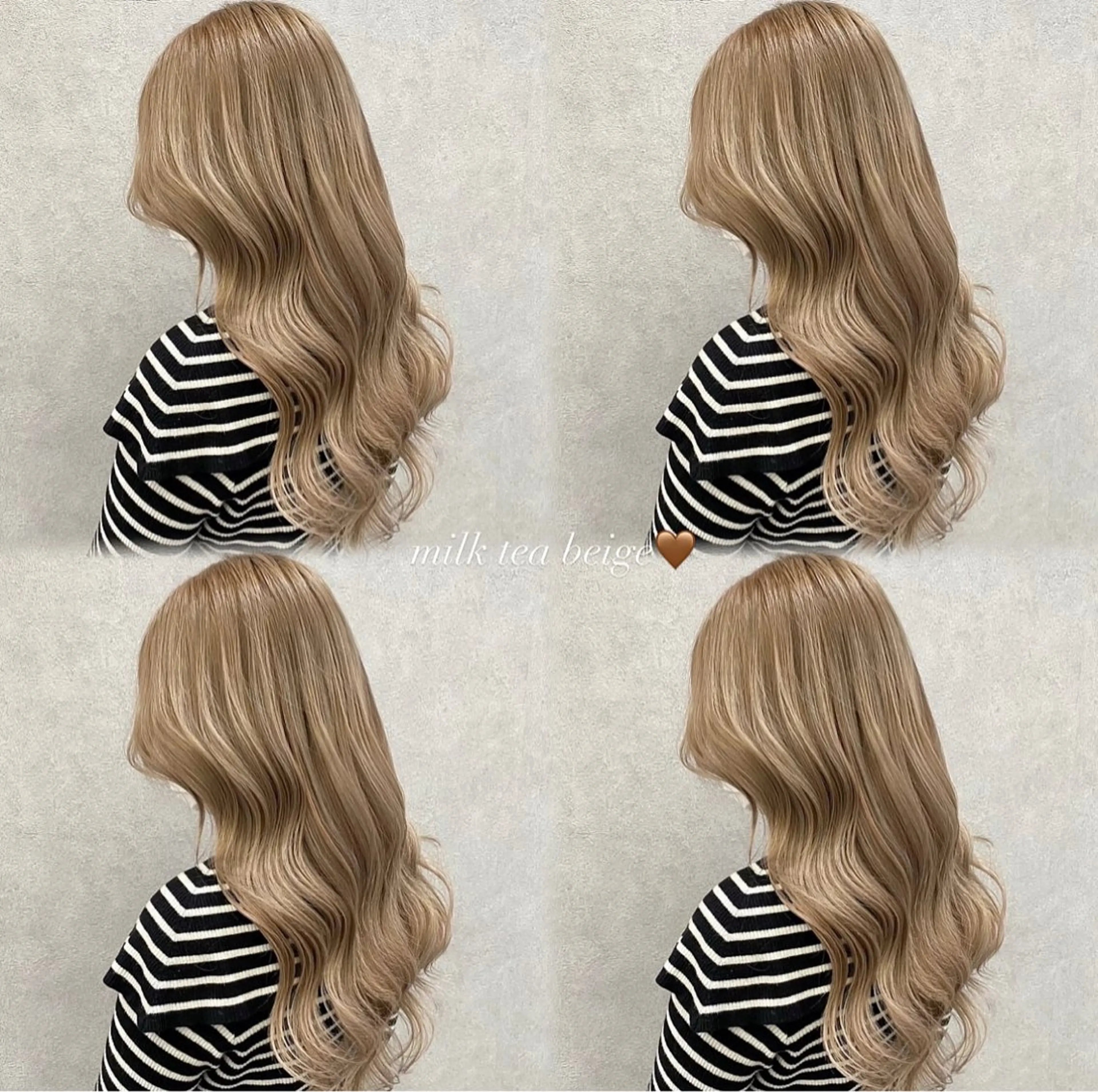 ロング 縮毛矯正 ヘアカラー 璃 音のヘアスタイル