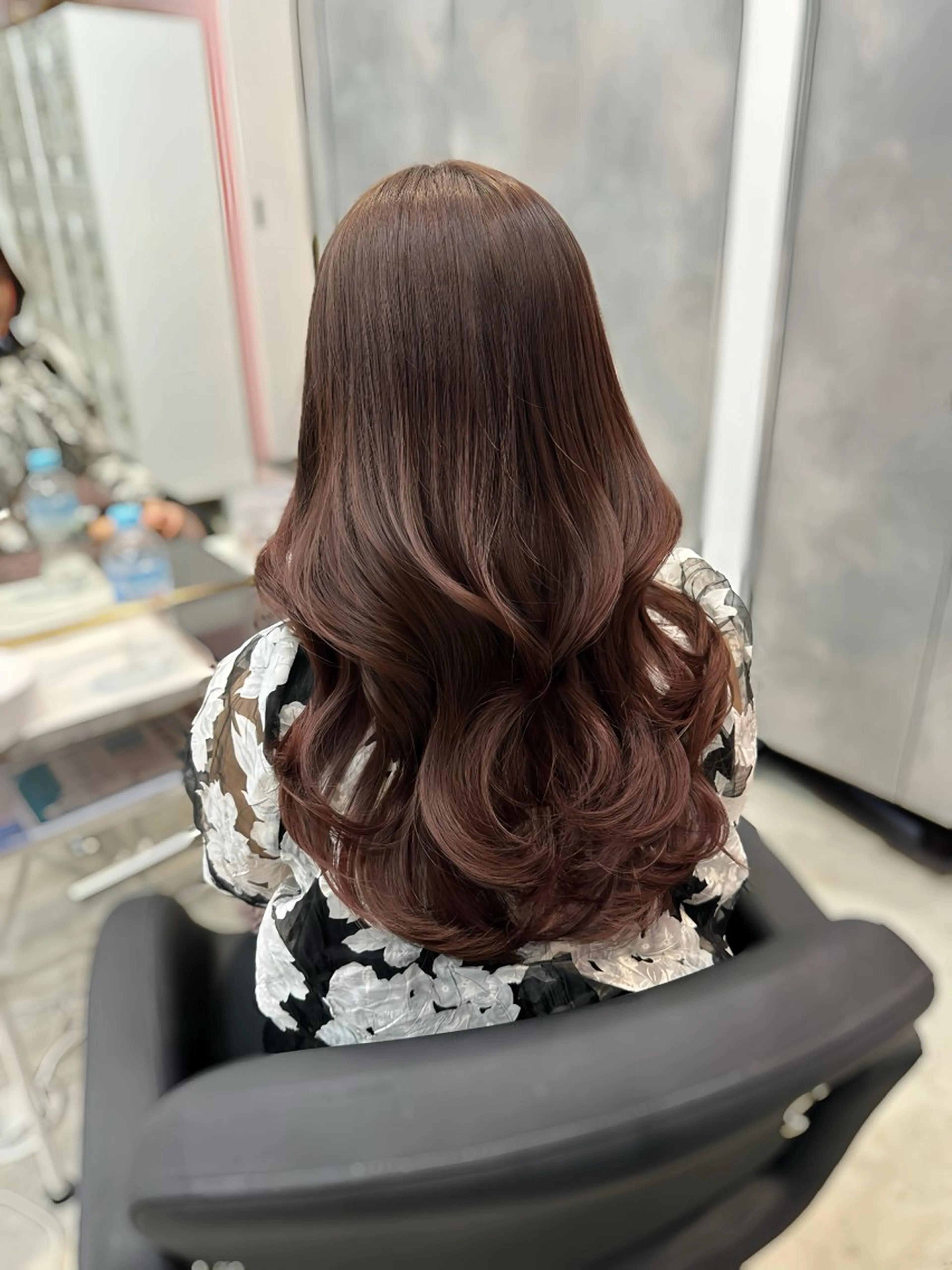 ロング カラー 顔周り似合わせ・巻け るレイヤー水谷航大のヘアスタイル