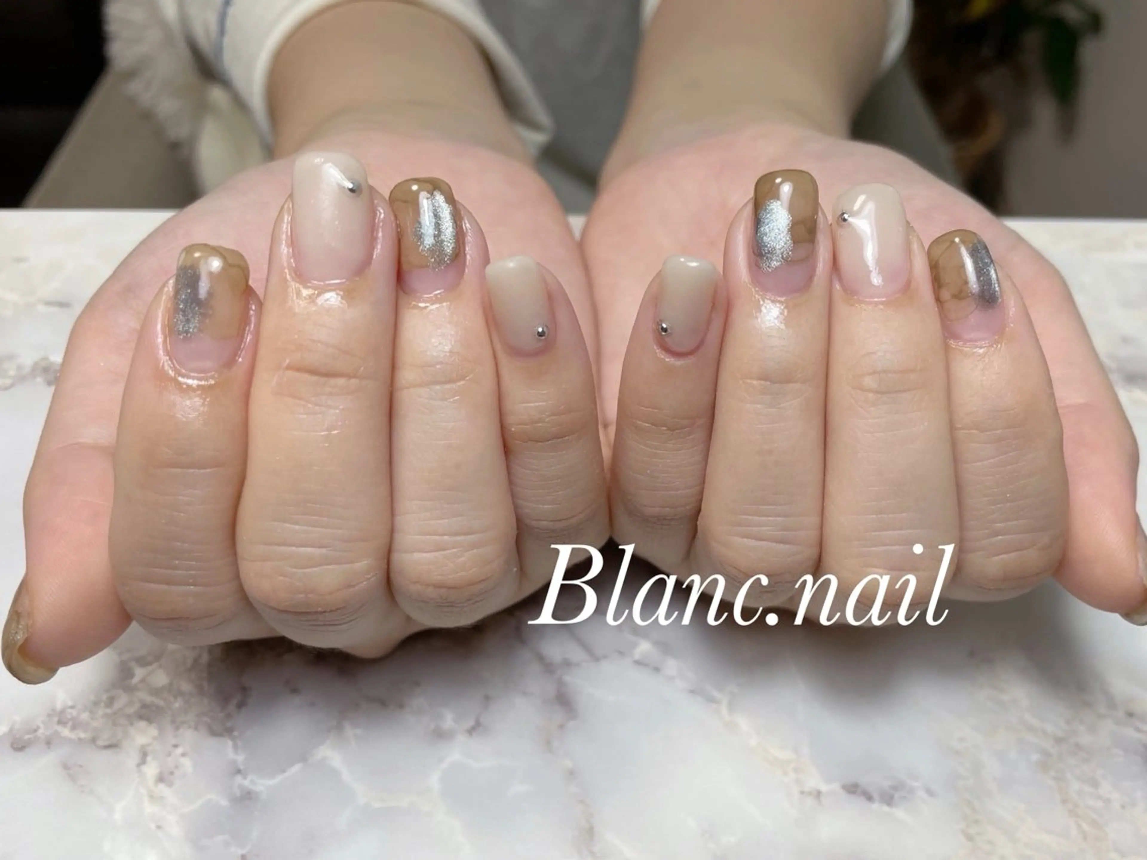 ネイル ハンドネイル BLANCEnail所属・BLANCnail yuuのネイルデザイン