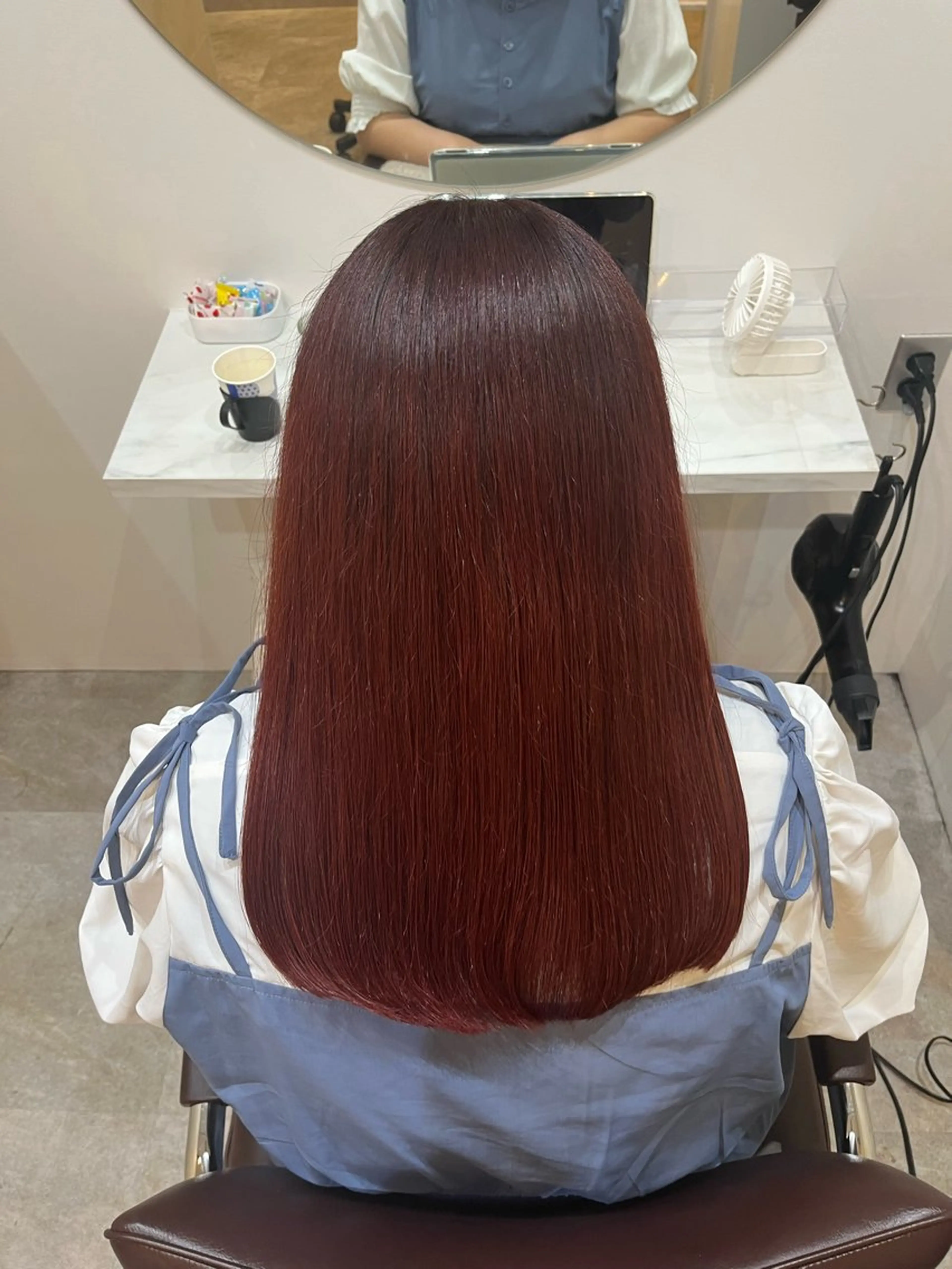 ロング カット ヘアカラー トリートメント 【髪質改善　艶髪】 布川　莉穂のヘアスタイル