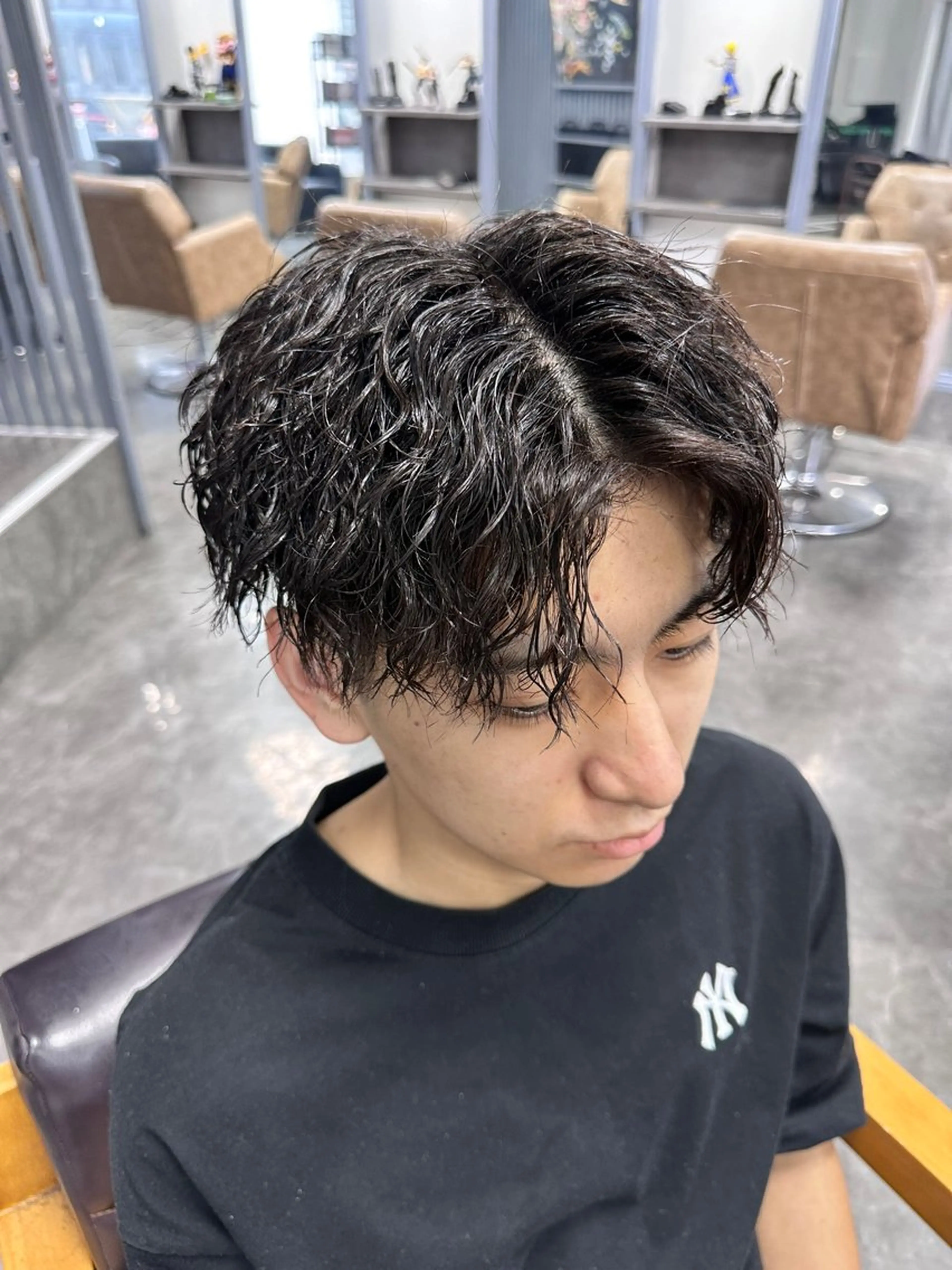 パーマ メンズ カット パーマ KING of hair by NOISM所属・梅田/メンズカット/ パーマ/秋本 大智のヘアスタイル