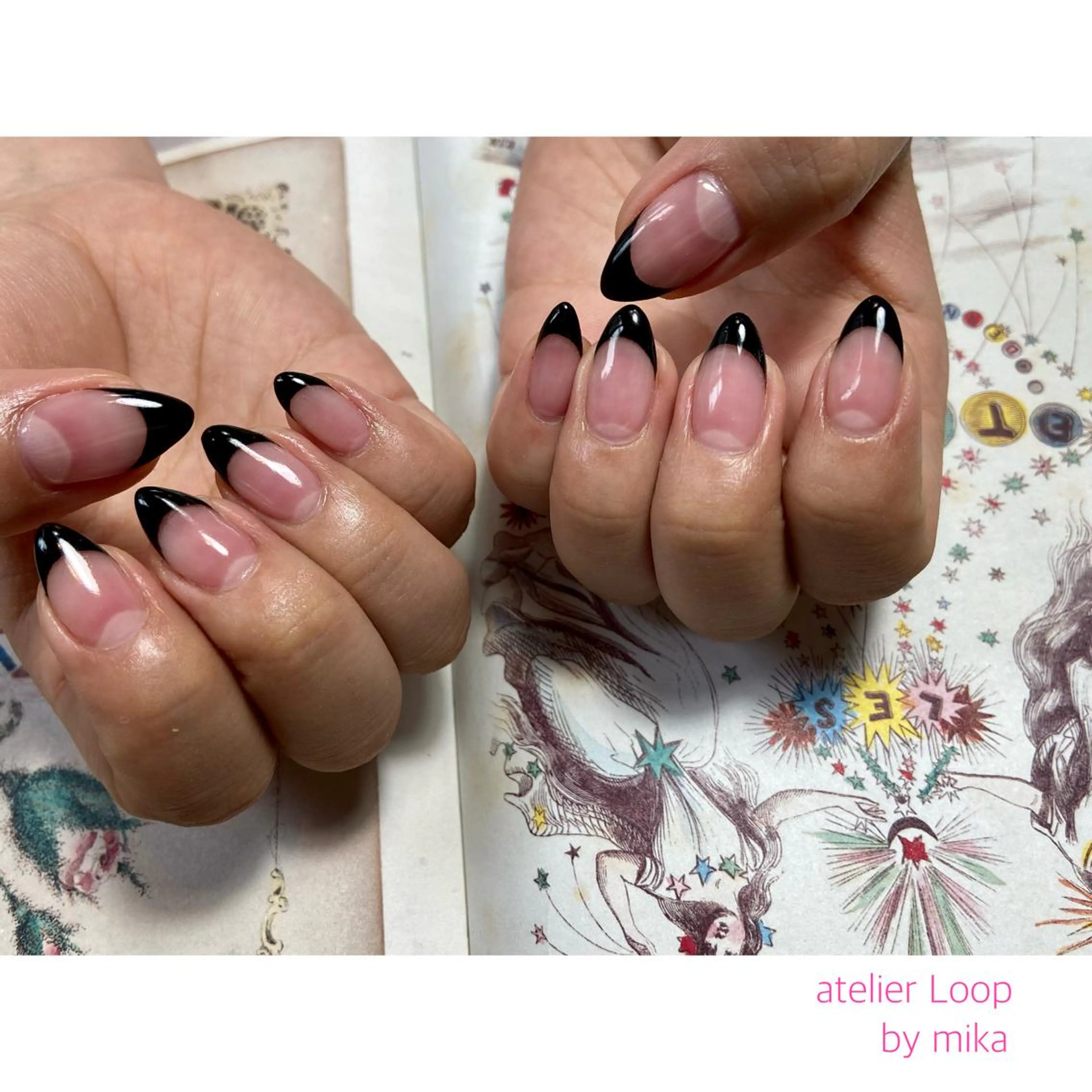 ネイル フレンチネイル atelierLoopbyshiho所属・atelier Loop♪MIKAのネイルデザイン