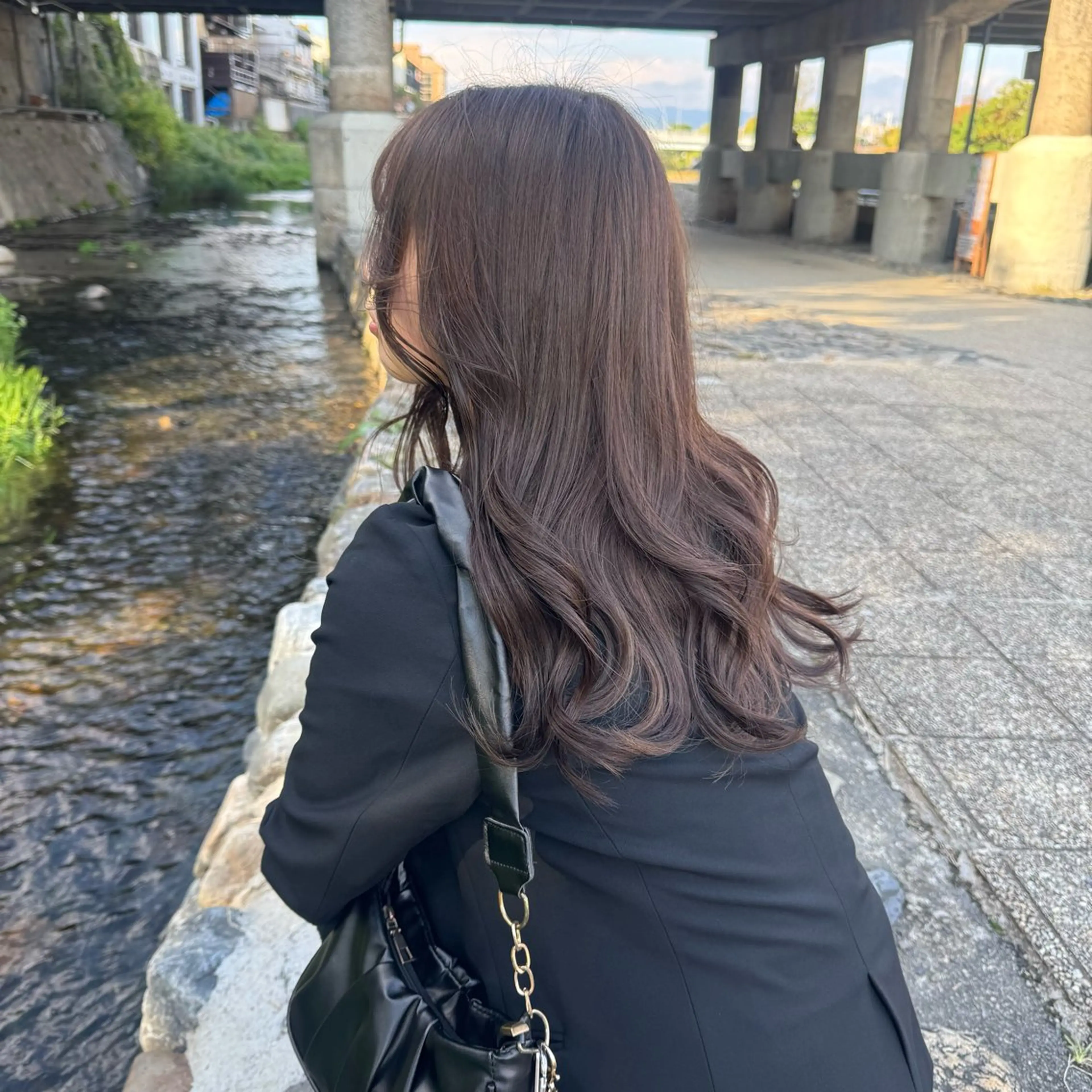 ミディアム カラー特化型美容師 保住のヘアスタイル