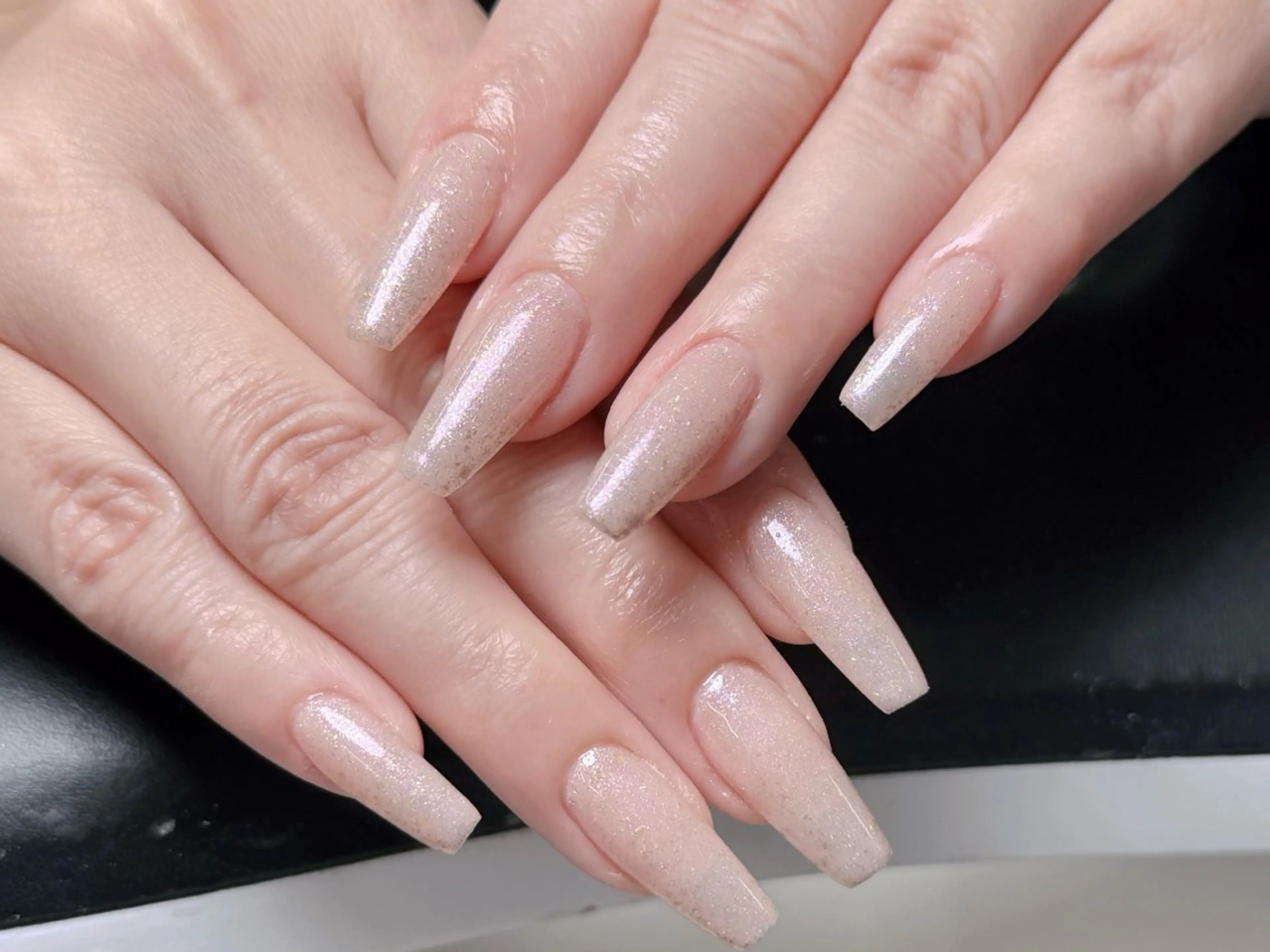 ネイル チークネイル 長さ出し フラッシュネイル フットネイル フレンチネイル ハンドネイル ハンドケア Nail&Eyela sh Nanaのネイルデザイン