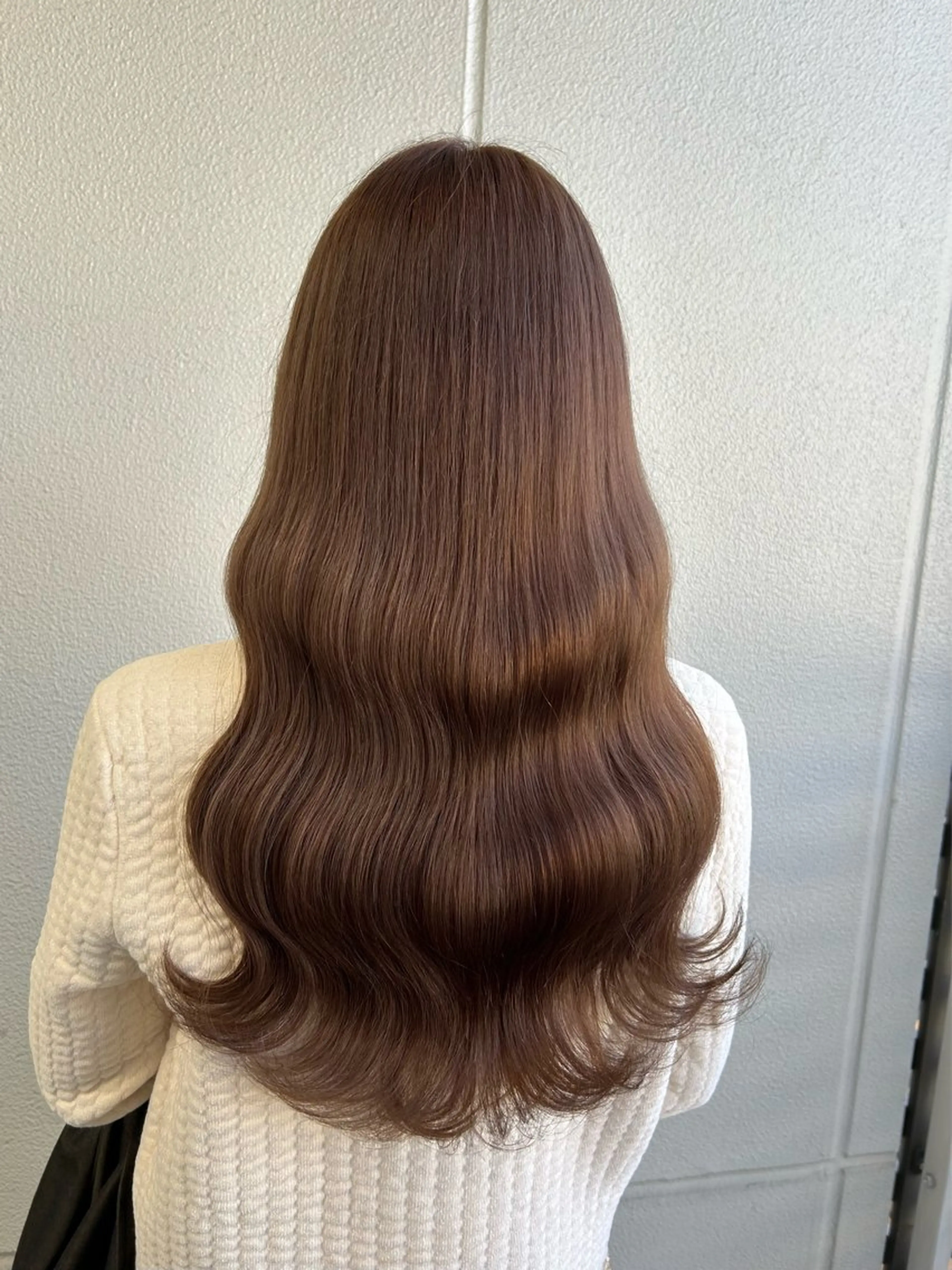 ロング カラー ヘアアレンジ ブラウンカラー チョコレートブラウン 《暖色/韓国レイヤー 》🇰🇷桑原ユキネのヘアスタイル