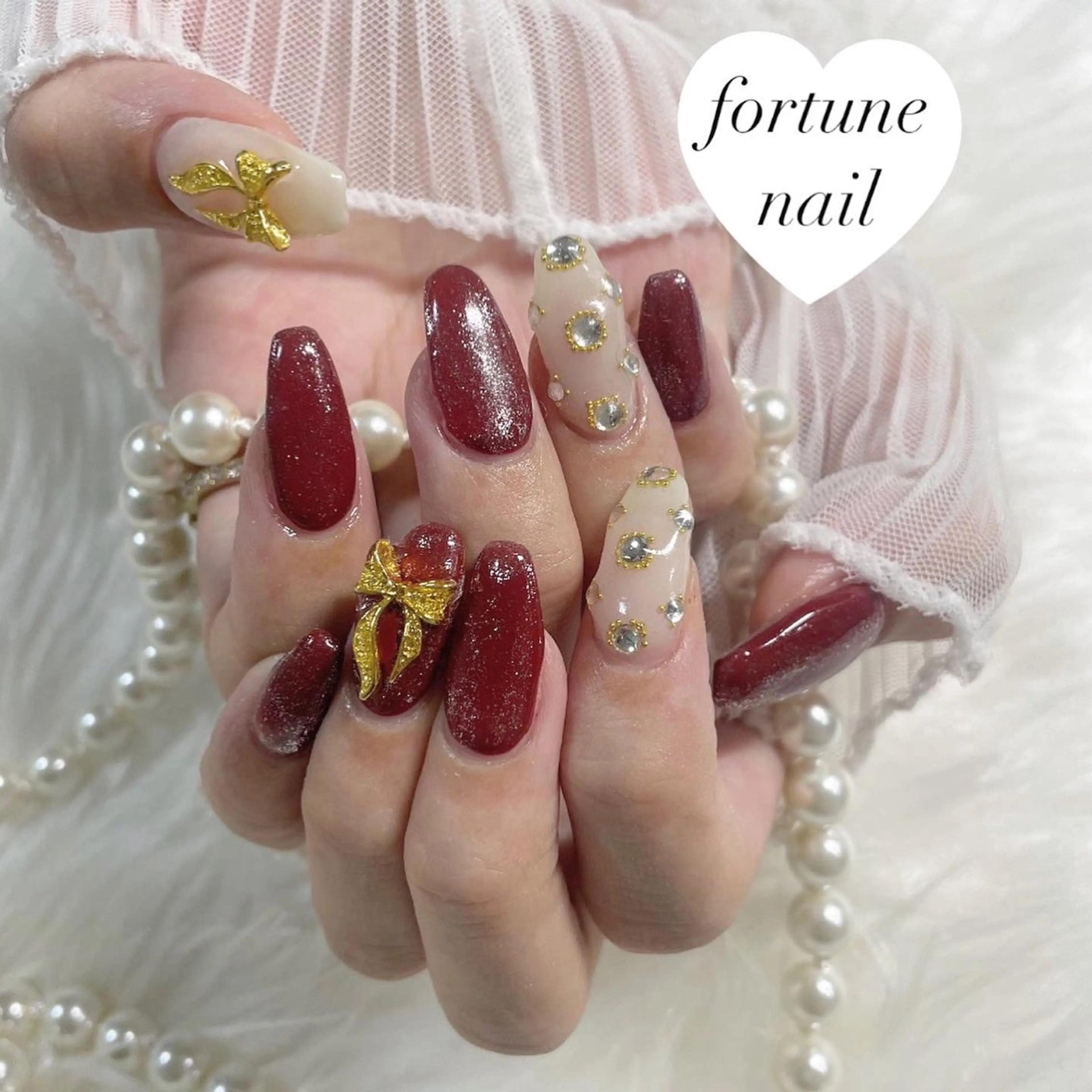ネイル ストーンネイル 💎saori 💎のネイルデザイン