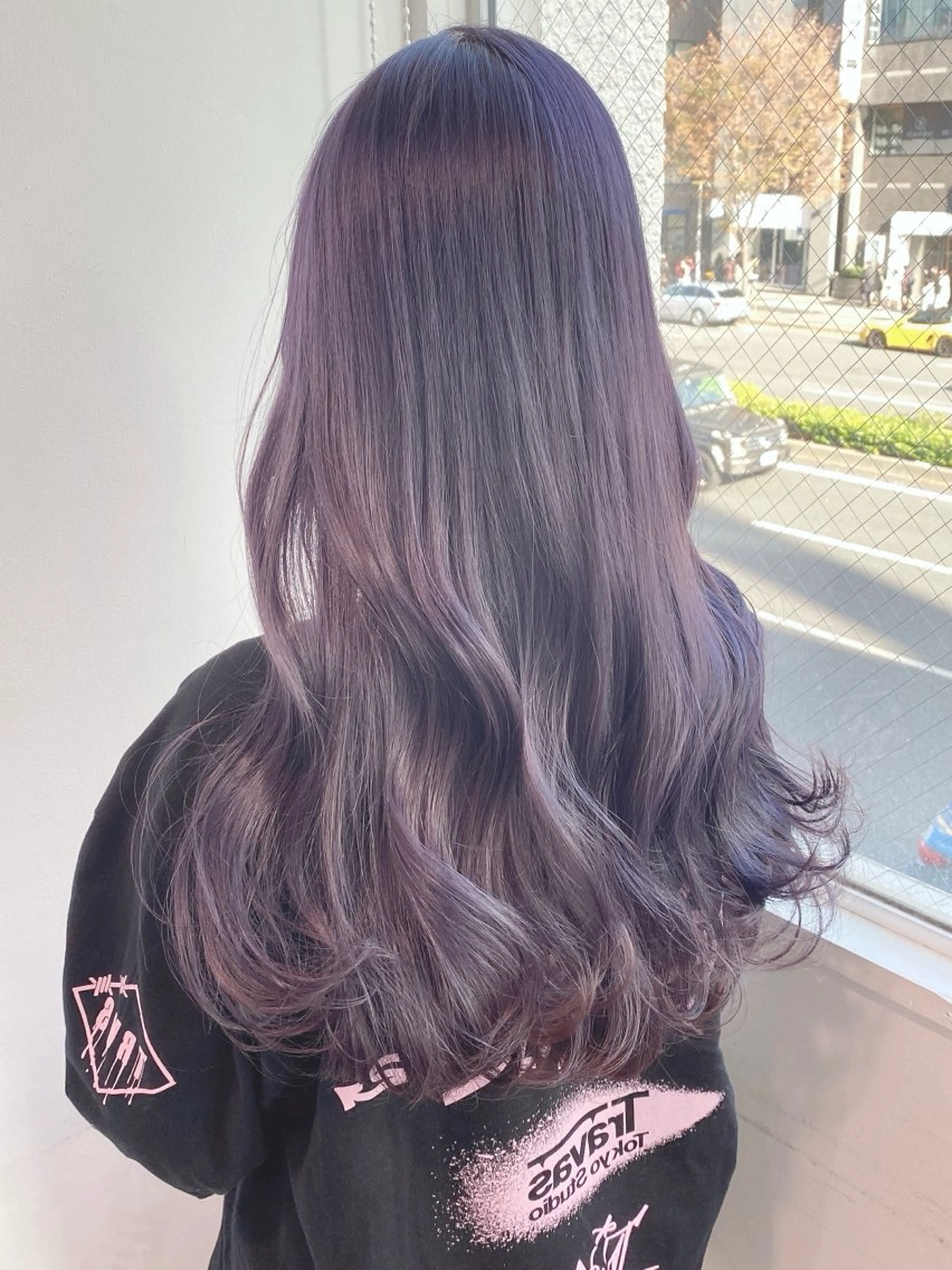 ロング カラー ヘアアレンジ トレンドモテカラー 🩷色落ちまで可愛くのヘアスタイル