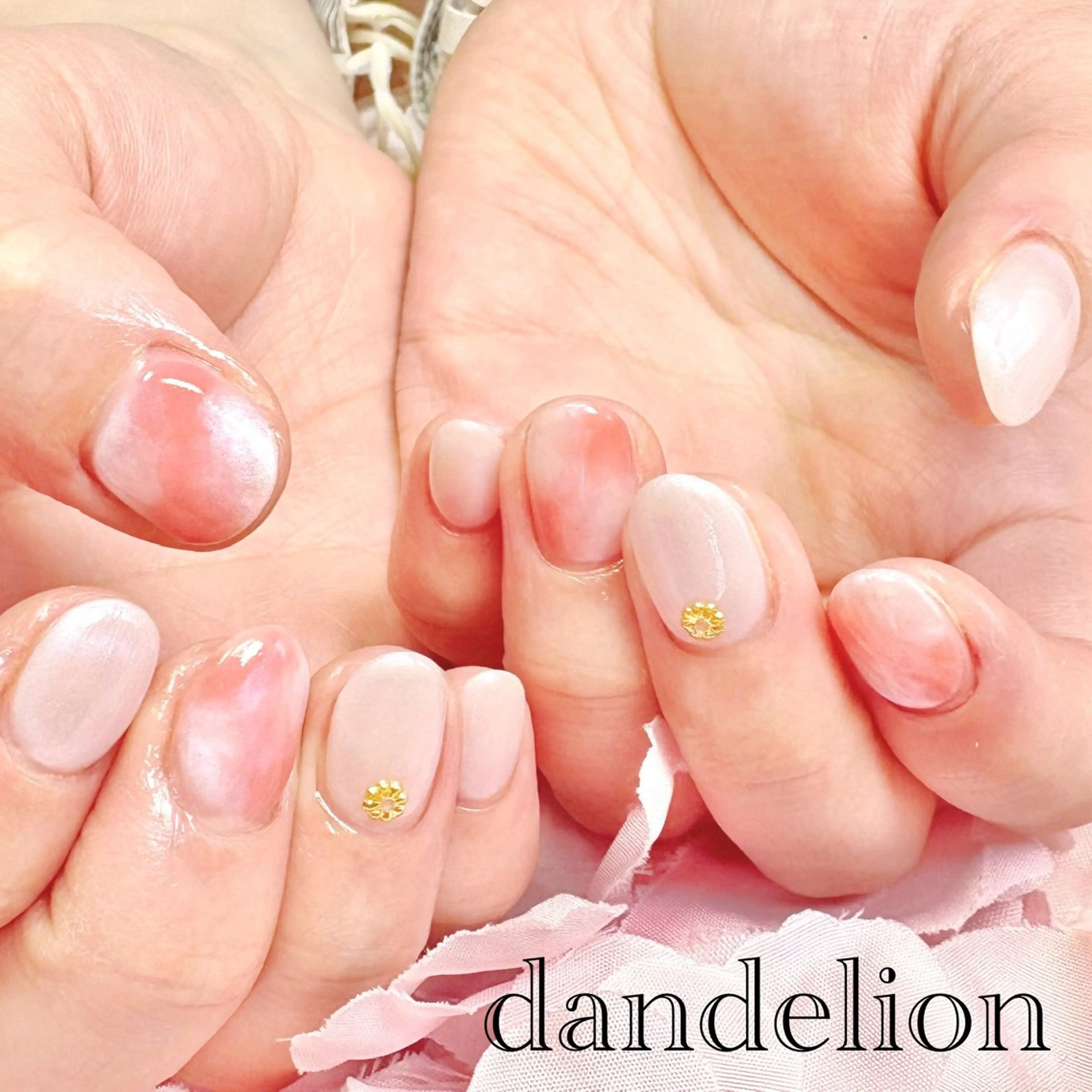 ネイル ハンドネイル ハンドケア dandelion ダンデライオンのネイルデザイン