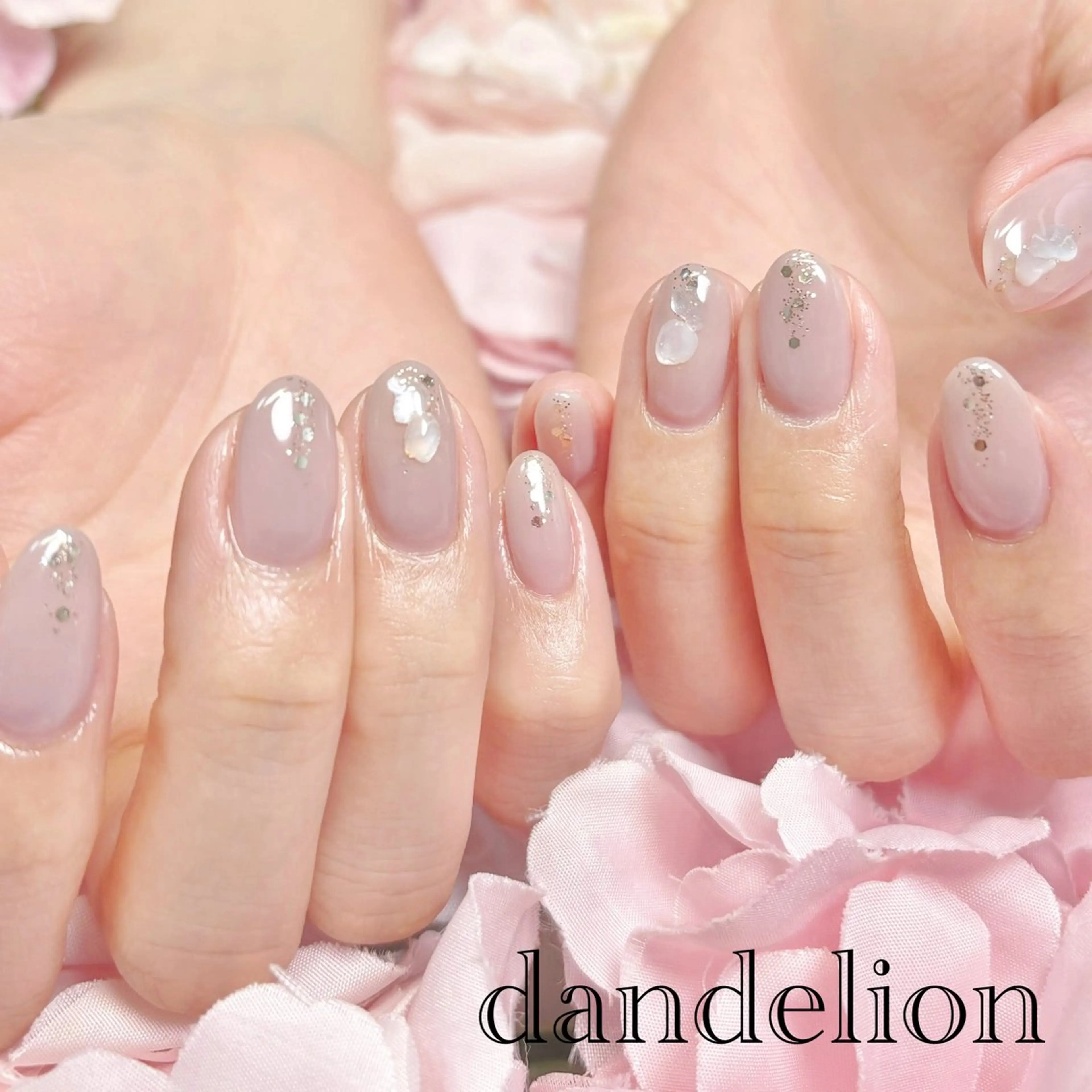 ネイル ハンドネイル ハンドケア dandelion ダンデライオンのネイルデザイン