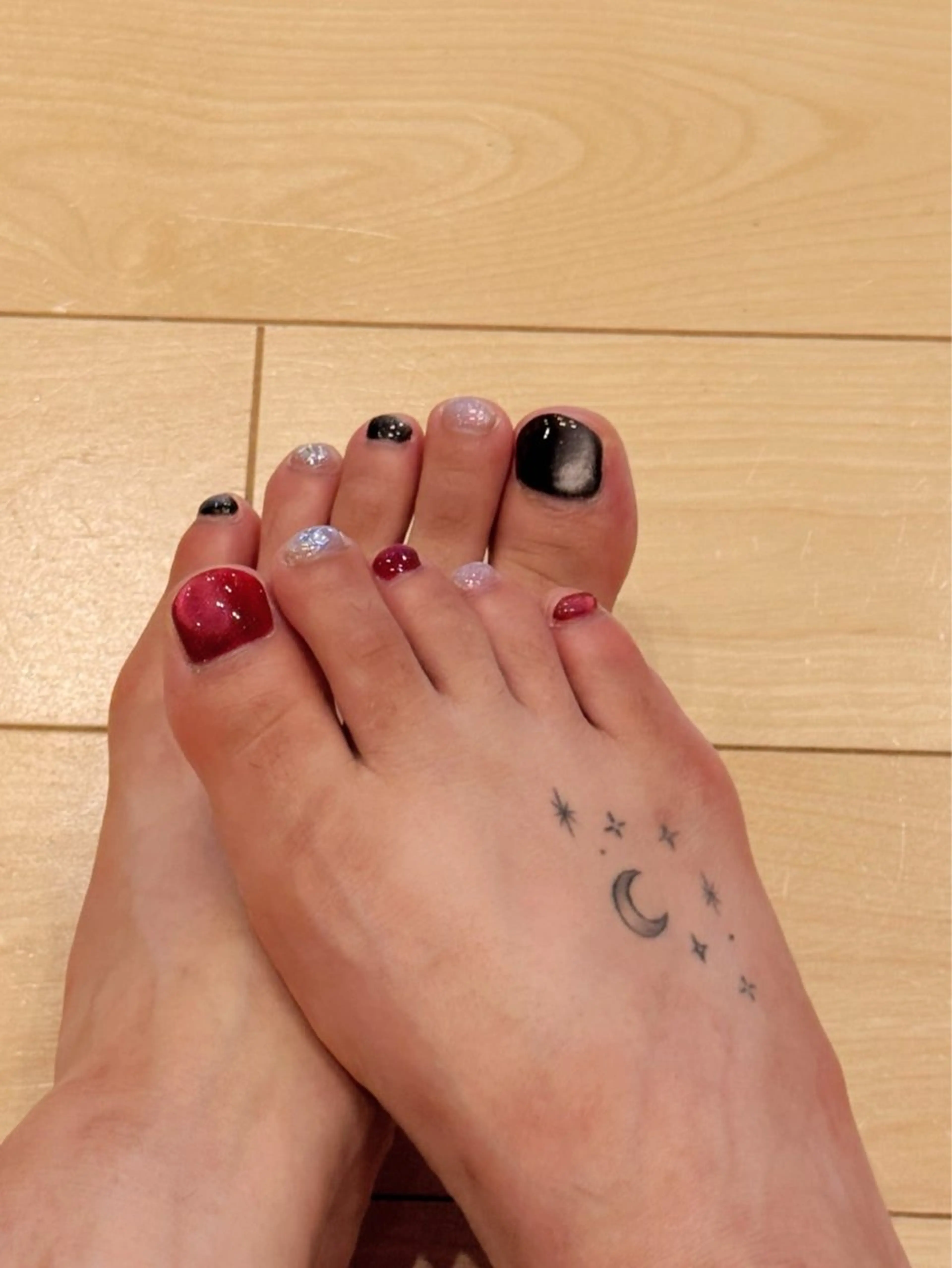 ネイル フットネイル マグネットネイル No.3 Shirokane所属・Morishita Yoshikoのネイルデザイン