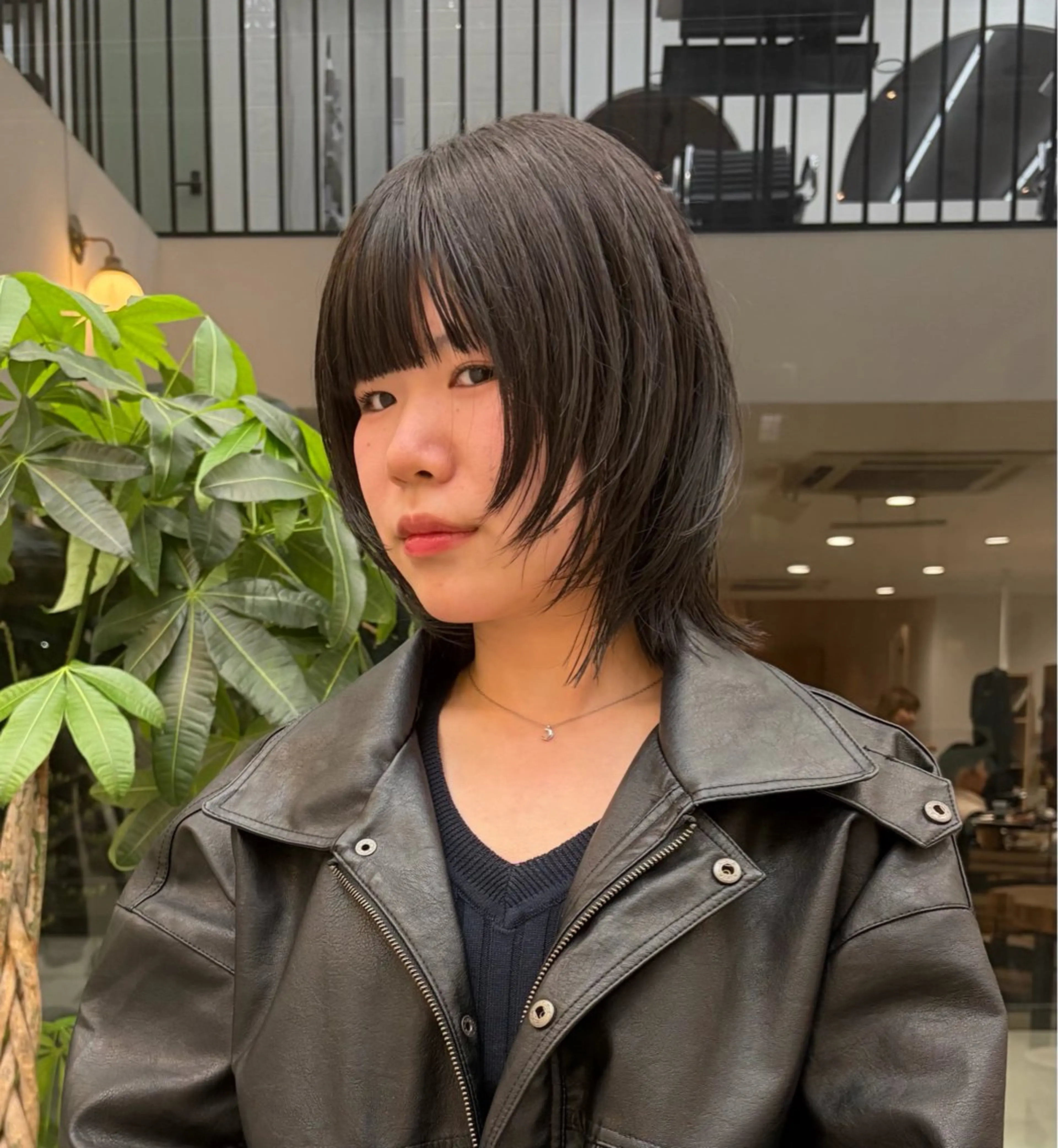 ミディアム レイヤーカット 纐纈 大和のヘアスタイル