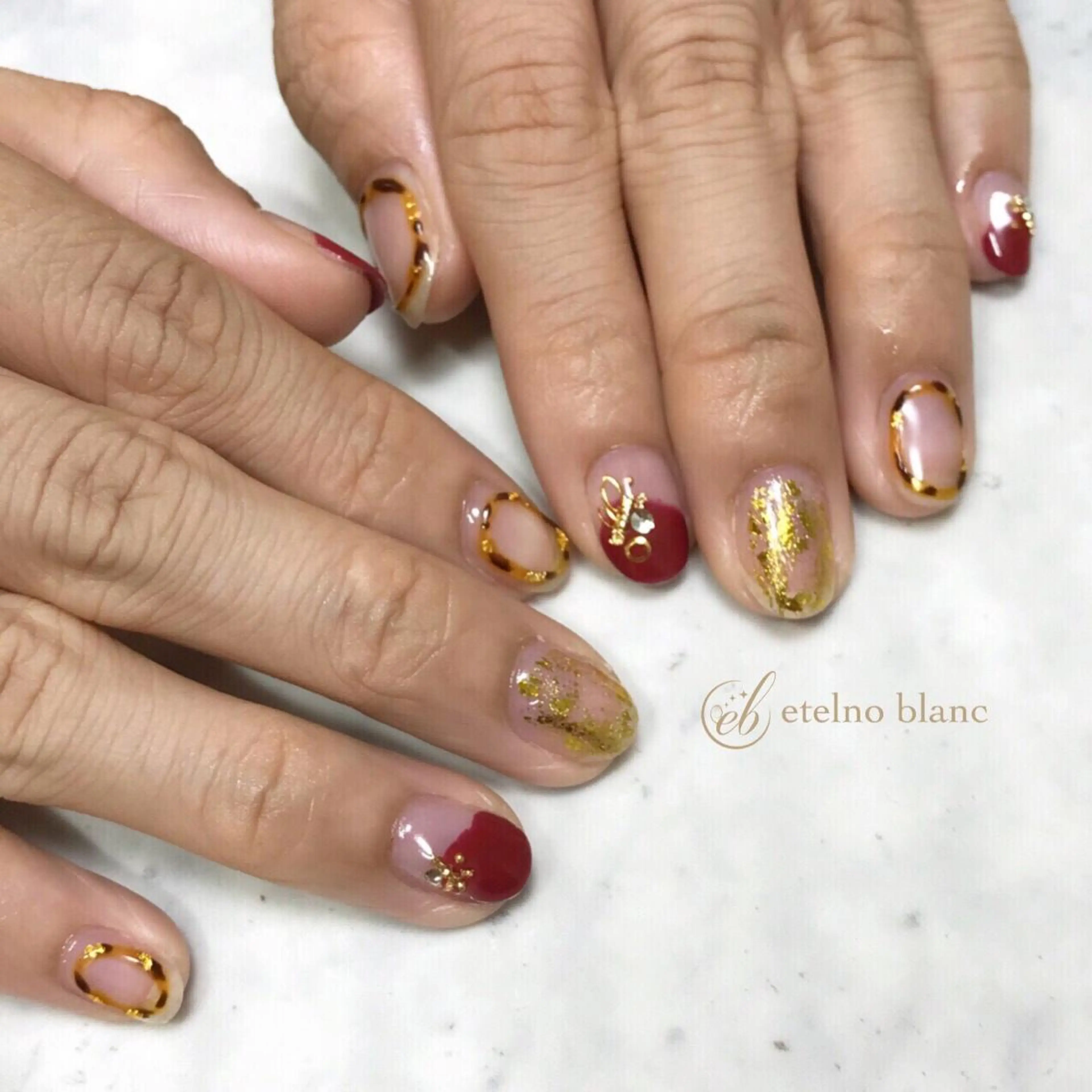 ネイル etelno blanc中目黒のネイルデザイン
