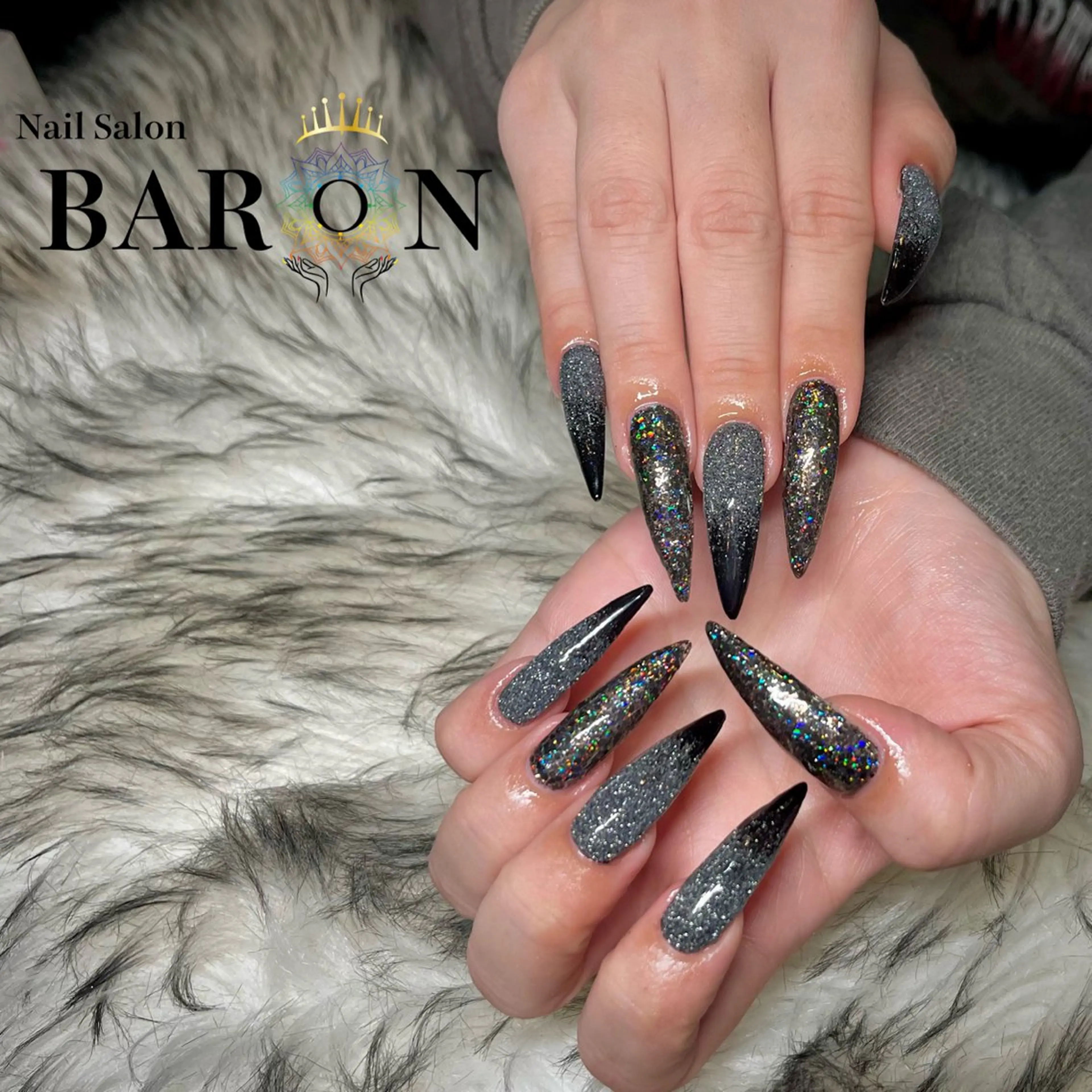 ネイル フラッシュネイル ハンドネイル ☆SAKI☆ BARON 店長のネイルデザイン