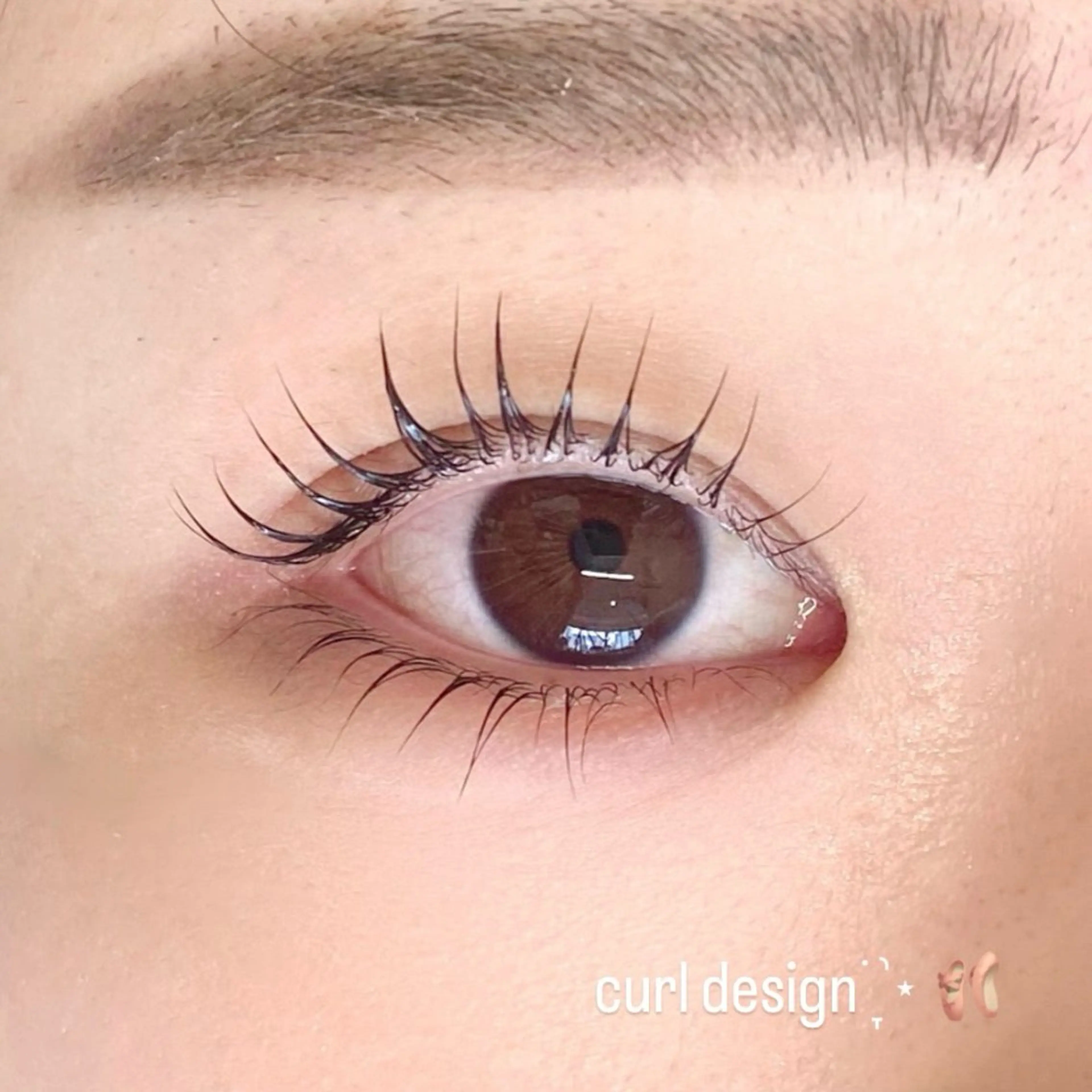 マツエク・マツパ 束感まつ毛 ナチュラル 下まつげエクステ マツパ meg .のマツエク・マツパデザイン