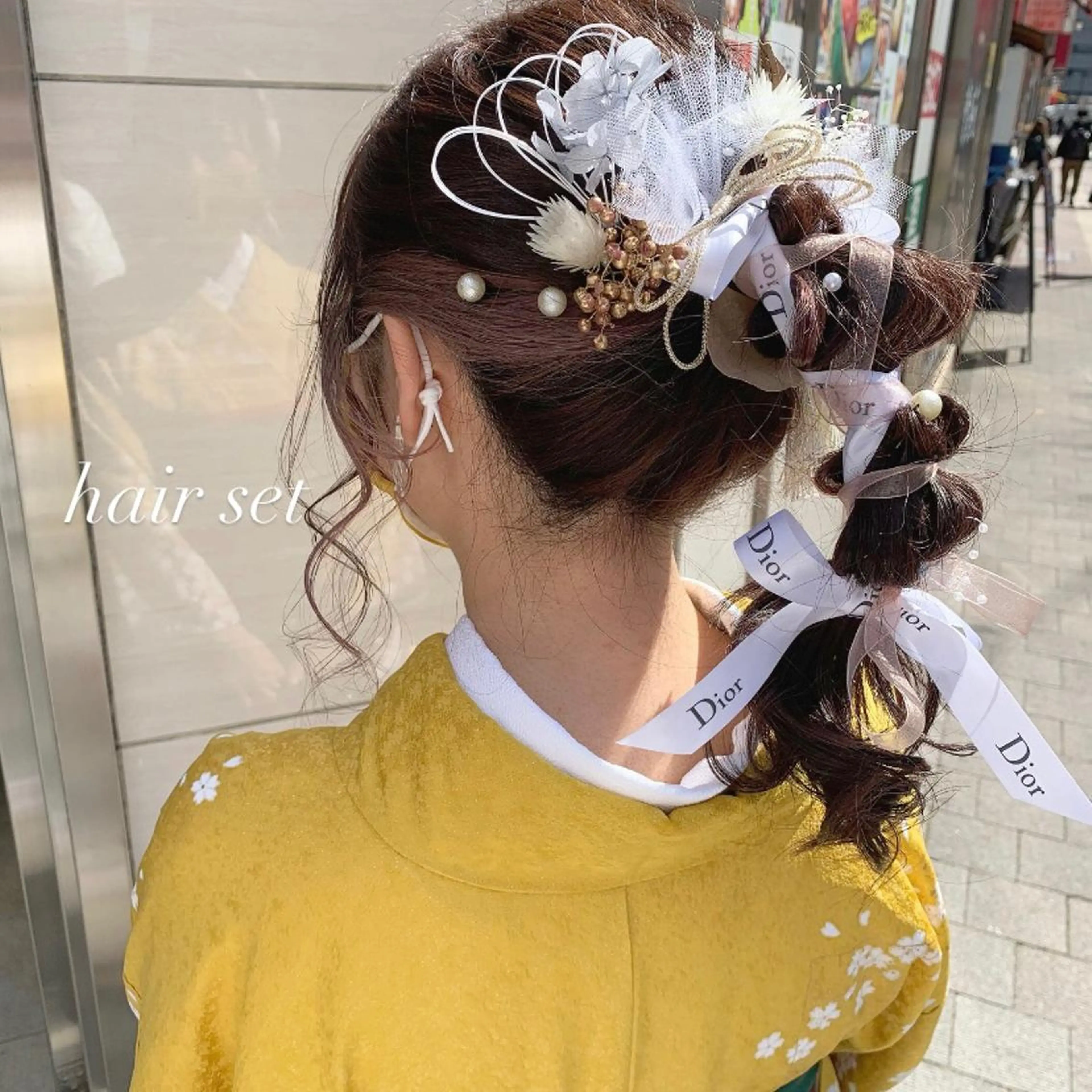 ロング カラー ヘアアレンジ ヘアセット 代表🎀 ふわモテ愛 され髪🩷yumiのヘアスタイル