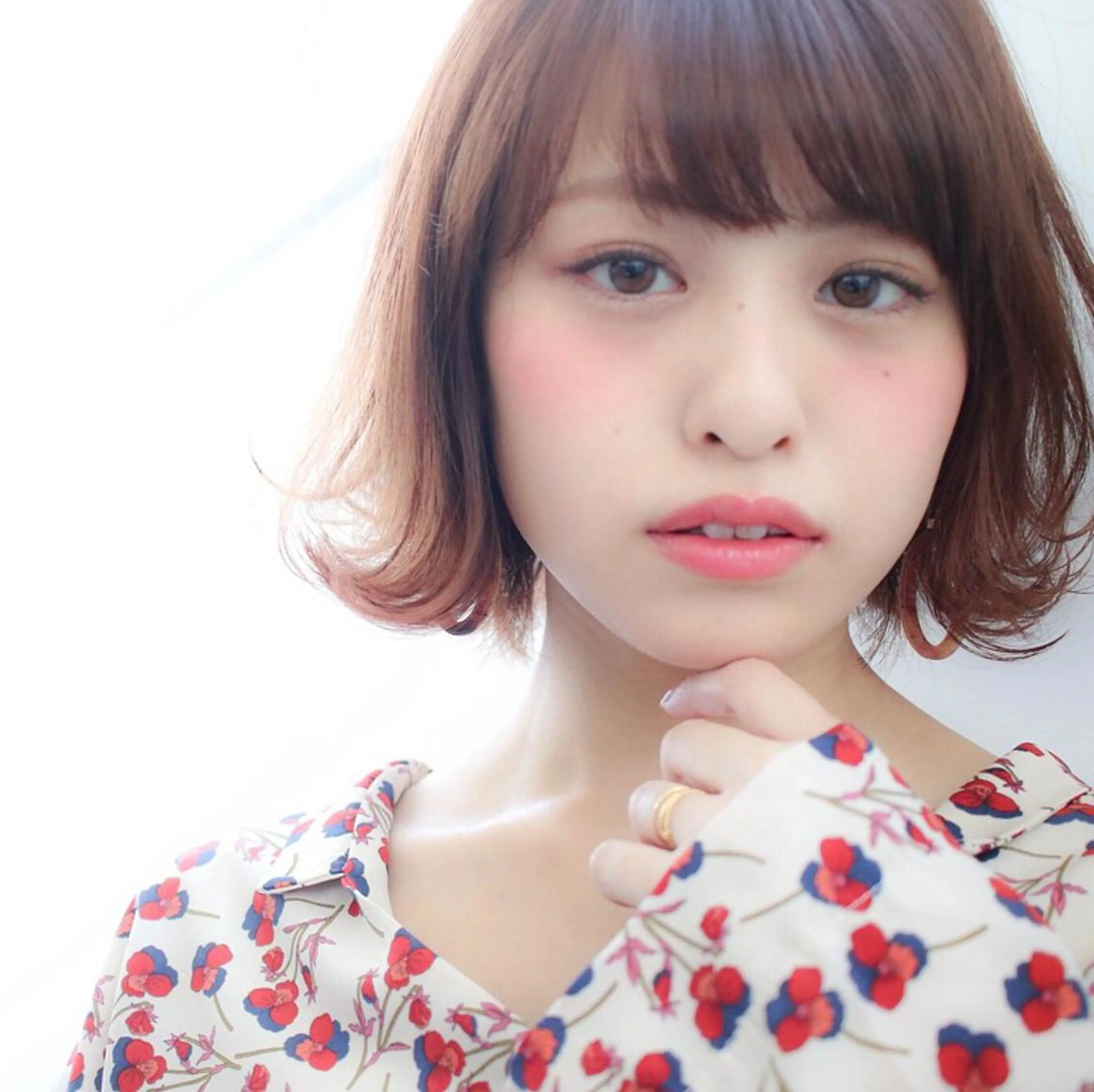 ショート カラー パーマ ボブ 外ハネヘア ❤️sai❤️ official❤️のヘアスタイル