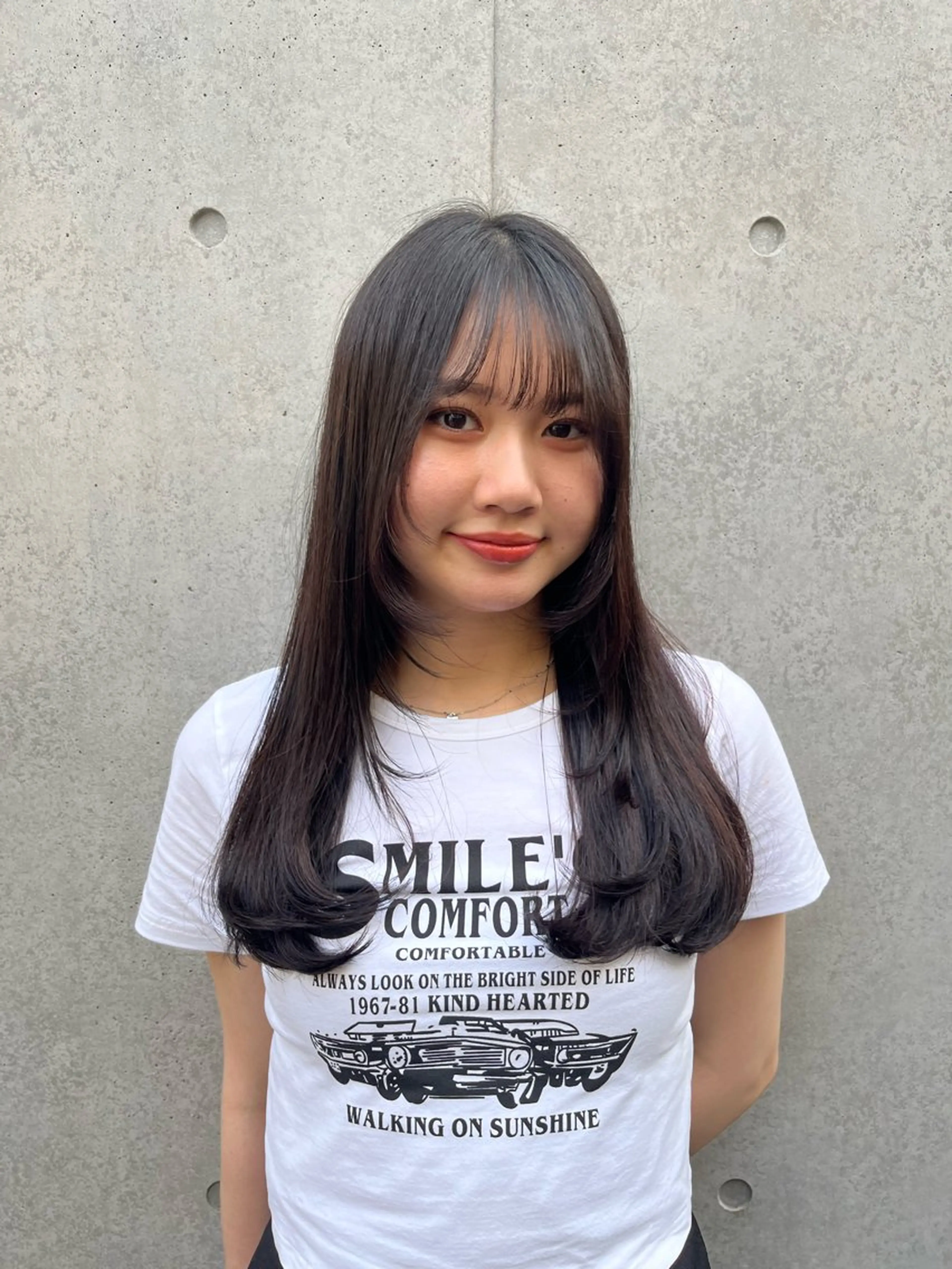 ロング カラー ブラウンカラー 菅野 紗弥のヘアスタイル